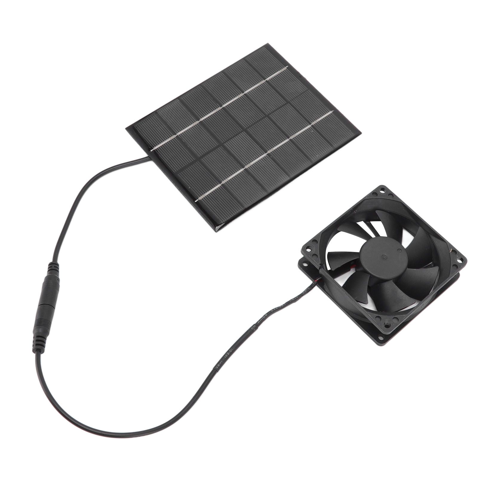 Solar Panel Fan Exhaust Air Ventilation Heat Dissipation Tool for Greenhouse Shed - Image 2