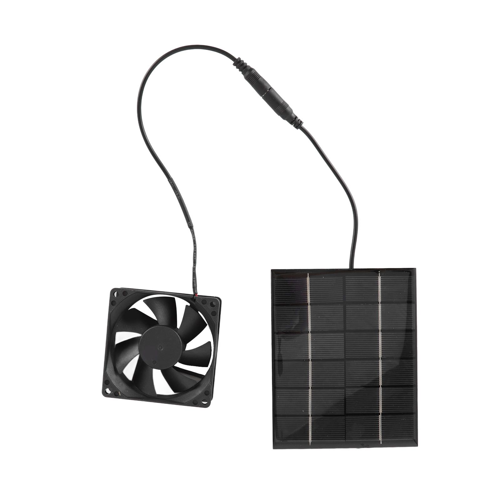 Solar Panel Fan Exhaust Air Ventilation Heat Dissipation Tool for Greenhouse Shed - Image 3