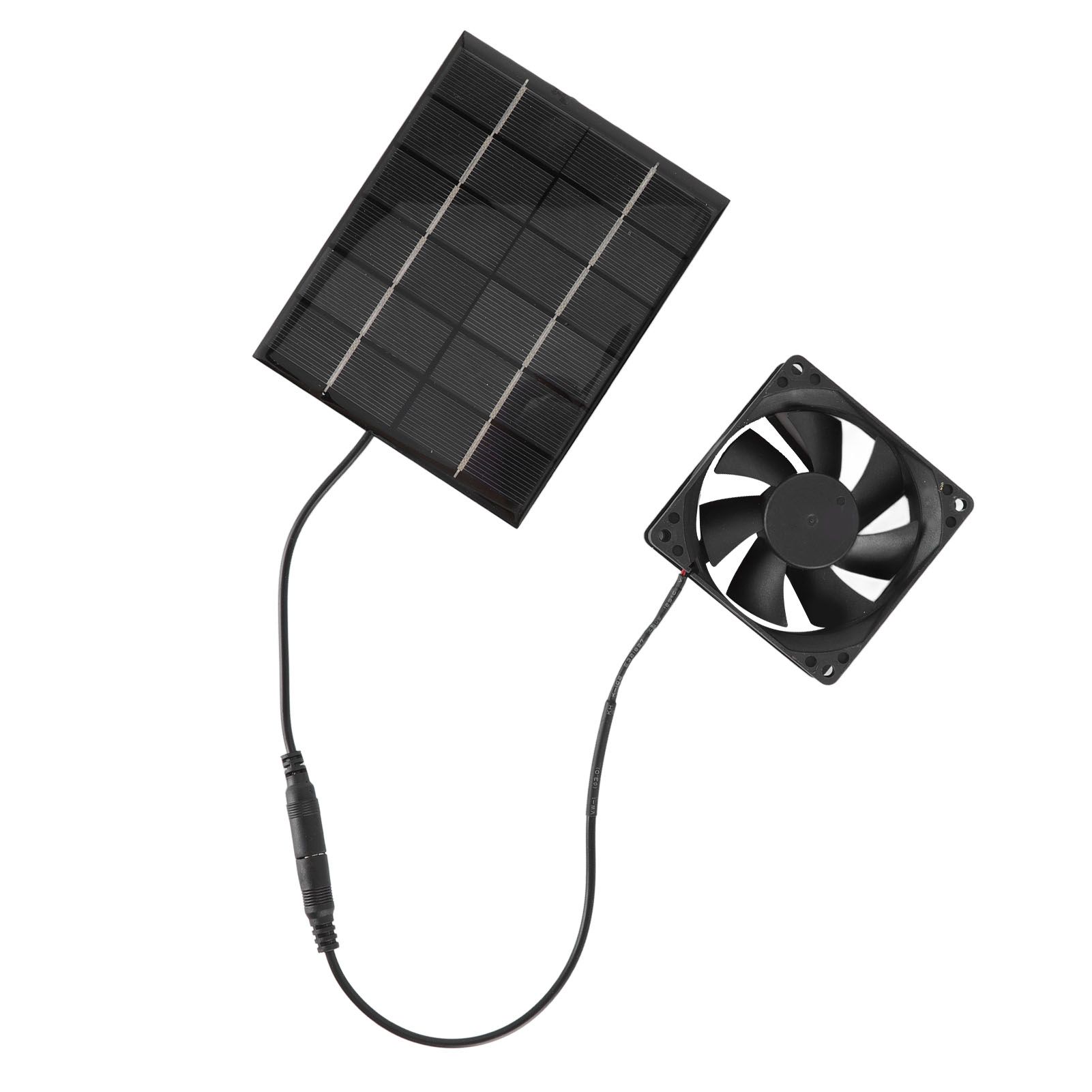 Solar Panel Fan Exhaust Air Ventilation Heat Dissipation Tool for Greenhouse Shed - Image 4
