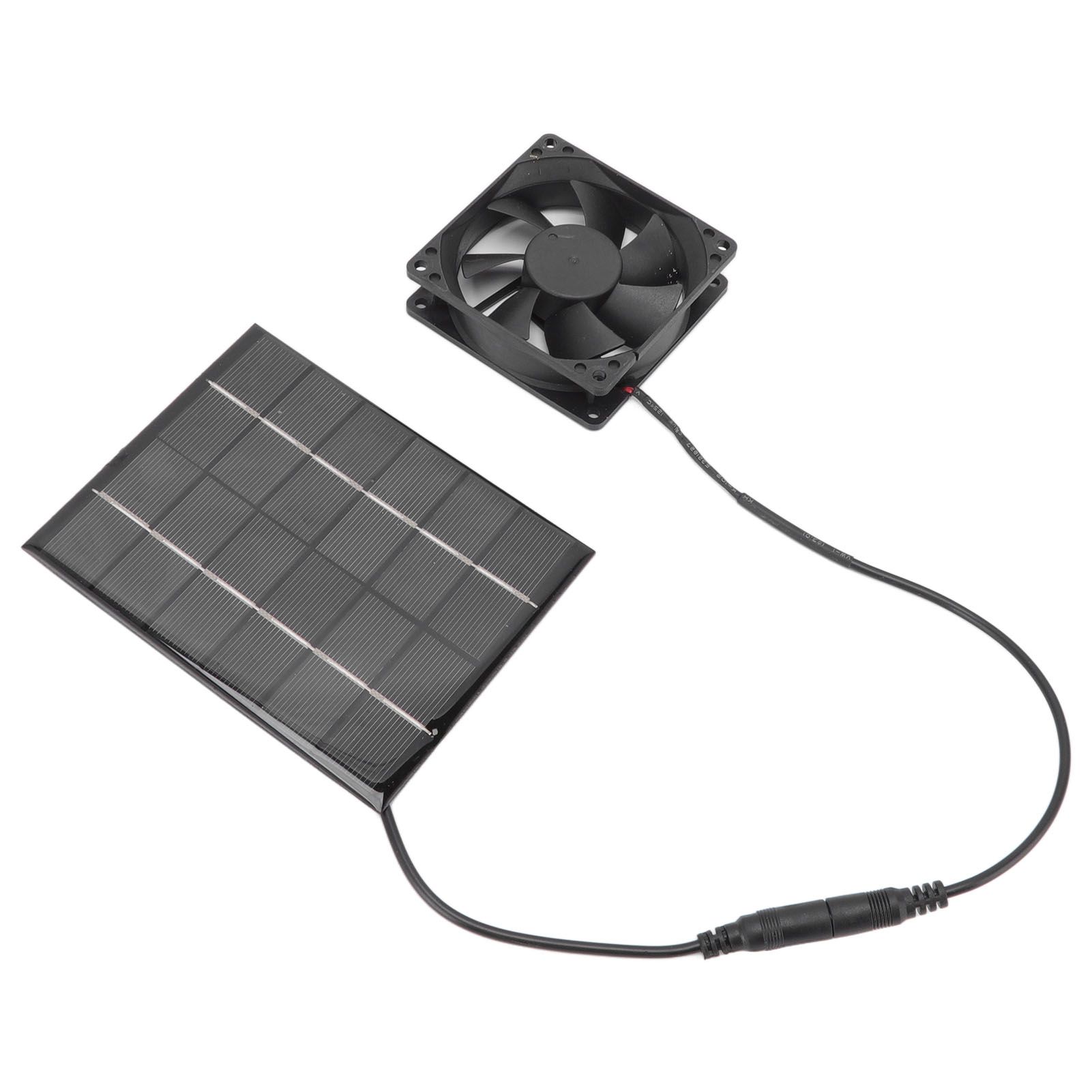 Solar Panel Fan Exhaust Air Ventilation Heat Dissipation Tool for Greenhouse Shed - Image 8