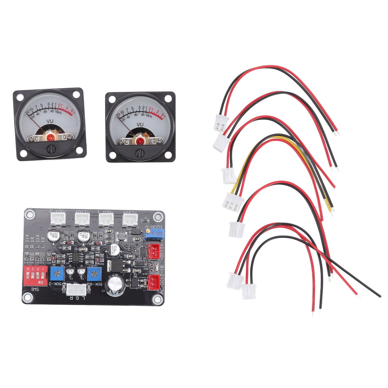 2pcs VU Level Meter Power Amplifier VU Panel Meter with Driver Board for Recording Studio 12V‑18V - Image 4