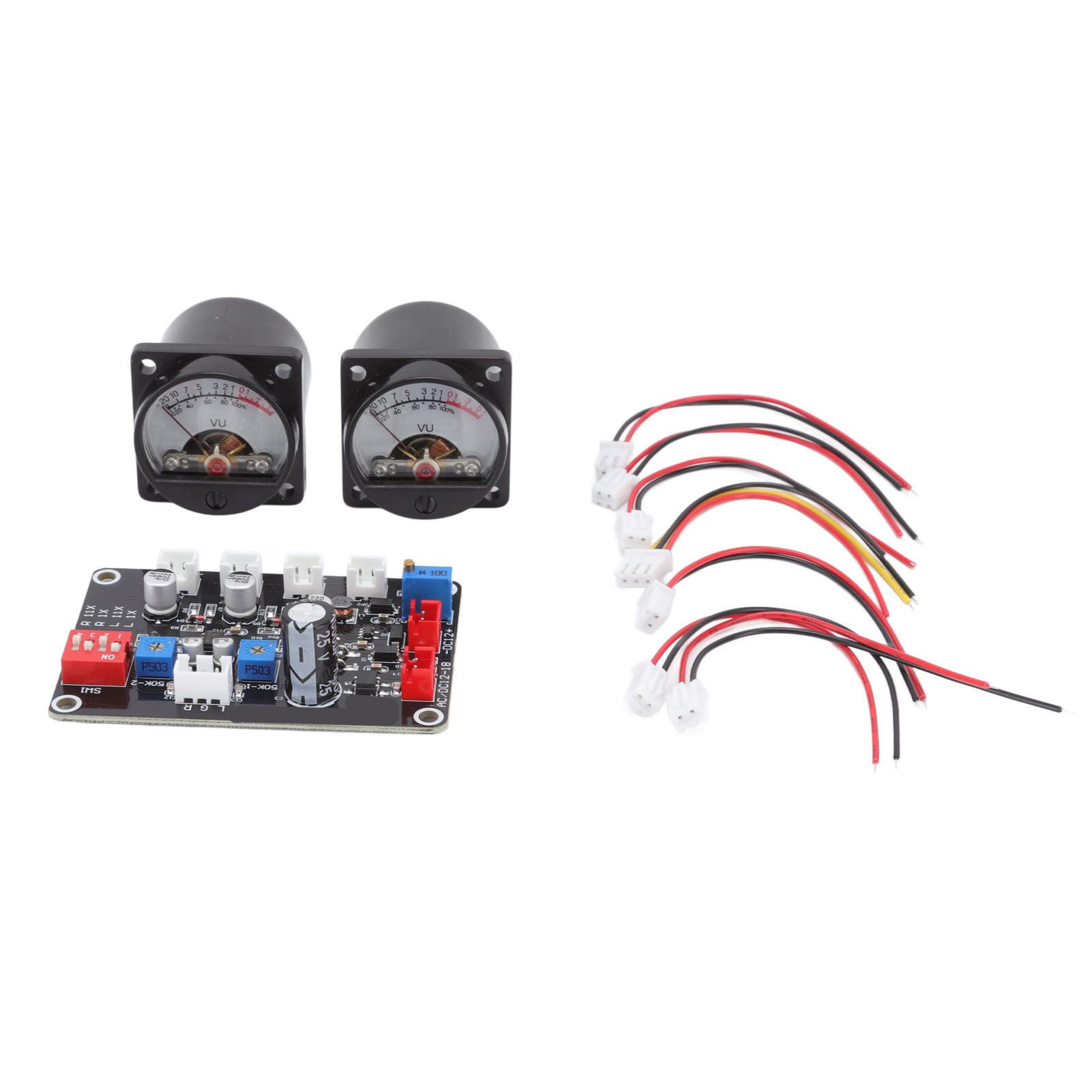 2pcs VU Level Meter Power Amplifier VU Panel Meter with Driver Board for Recording Studio 12V‑18V - Image 7