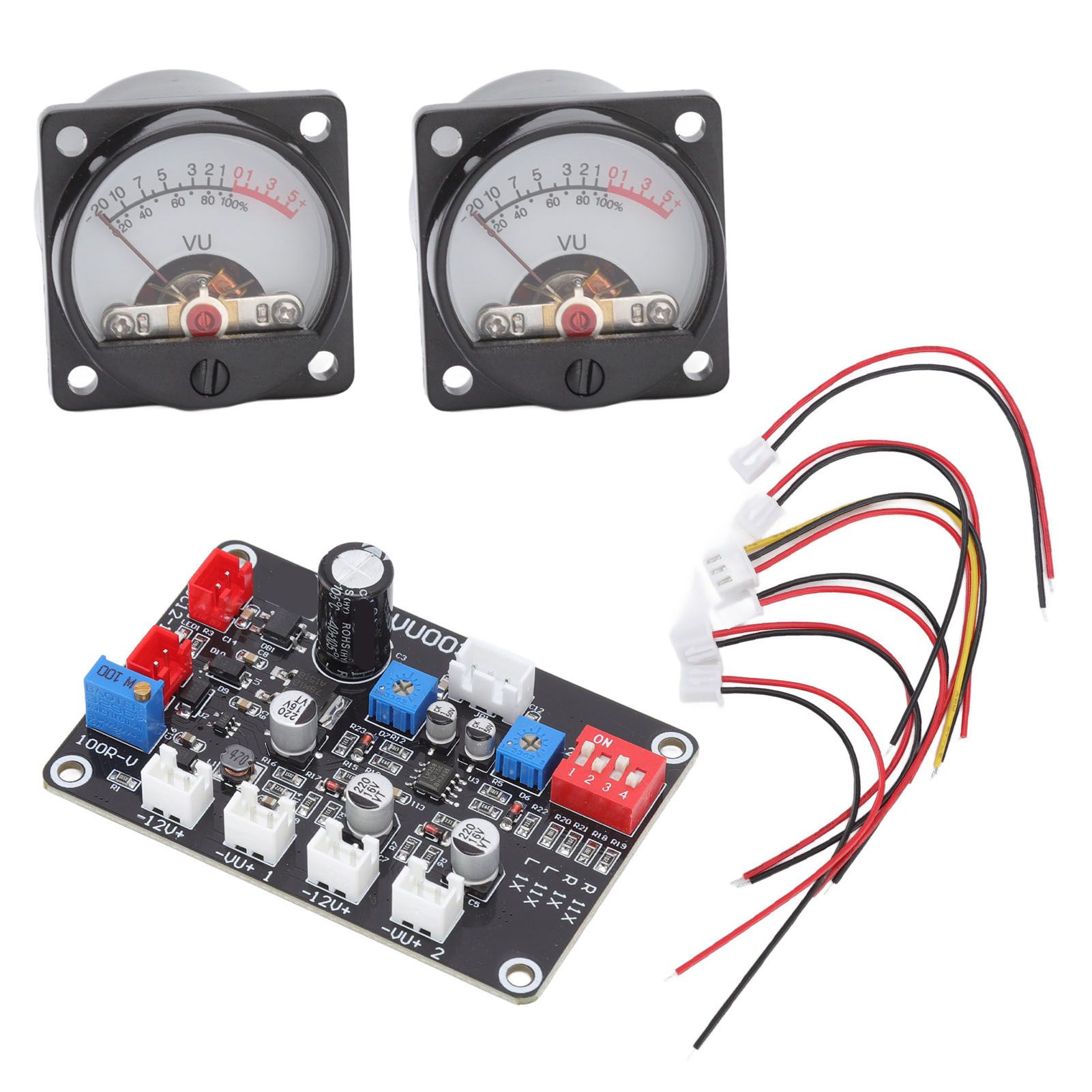 2pcs VU Level Meter Power Amplifier VU Panel Meter with Driver Board for Recording Studio 12V‑18V - Image 8