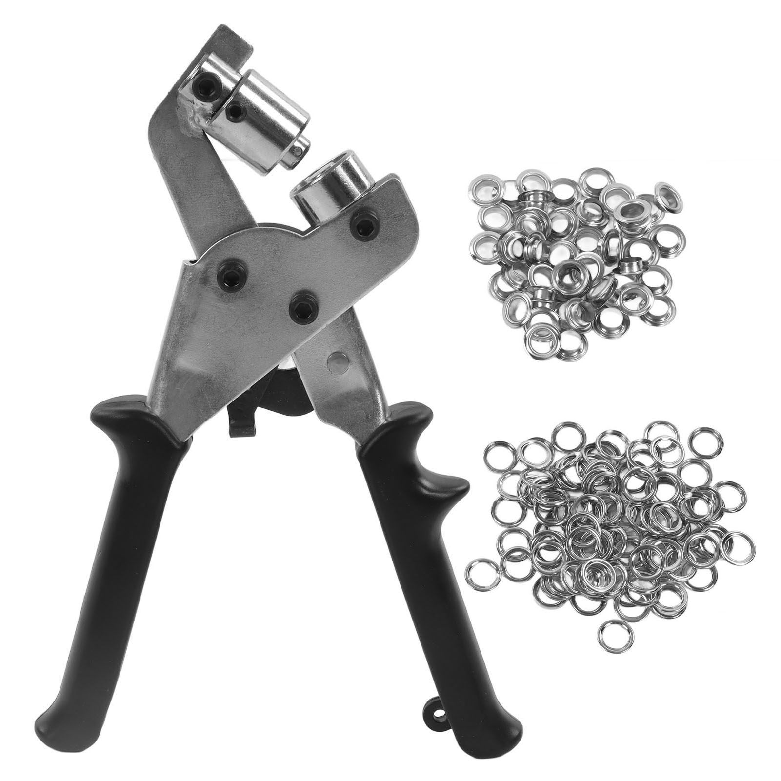 Punch Plier Belt Leather Manual Portable Hole Puncher Kit with Eyelet Buckles for Tent Awning - Image 1
