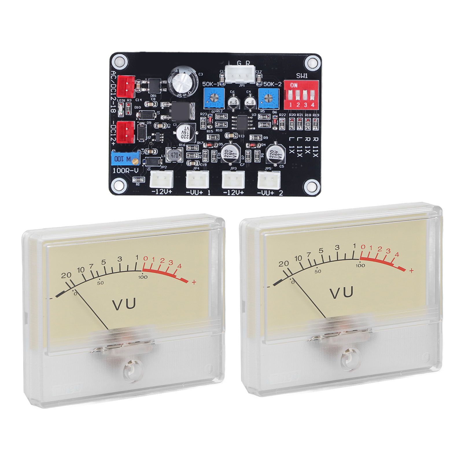 High Accuracy Power Amplifier VU Meter Preamplifier Audio Level Meter with Driver Board - Image 4
