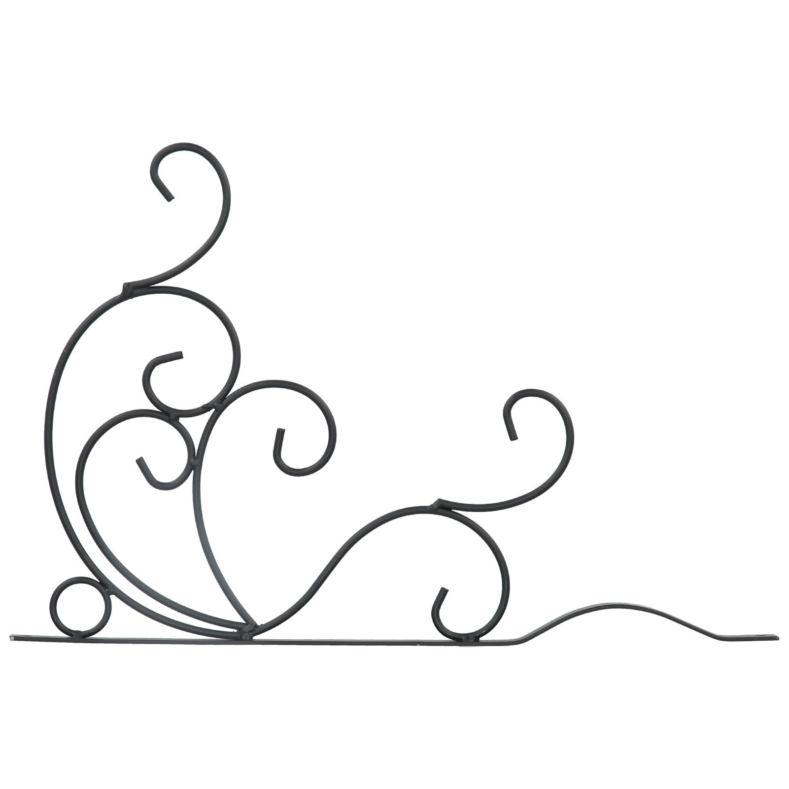 Hanging Plants Bracket Wall Mounted Iron Decorative Planter Hook Hanger with Screws for Living Room Balcony - Image 3