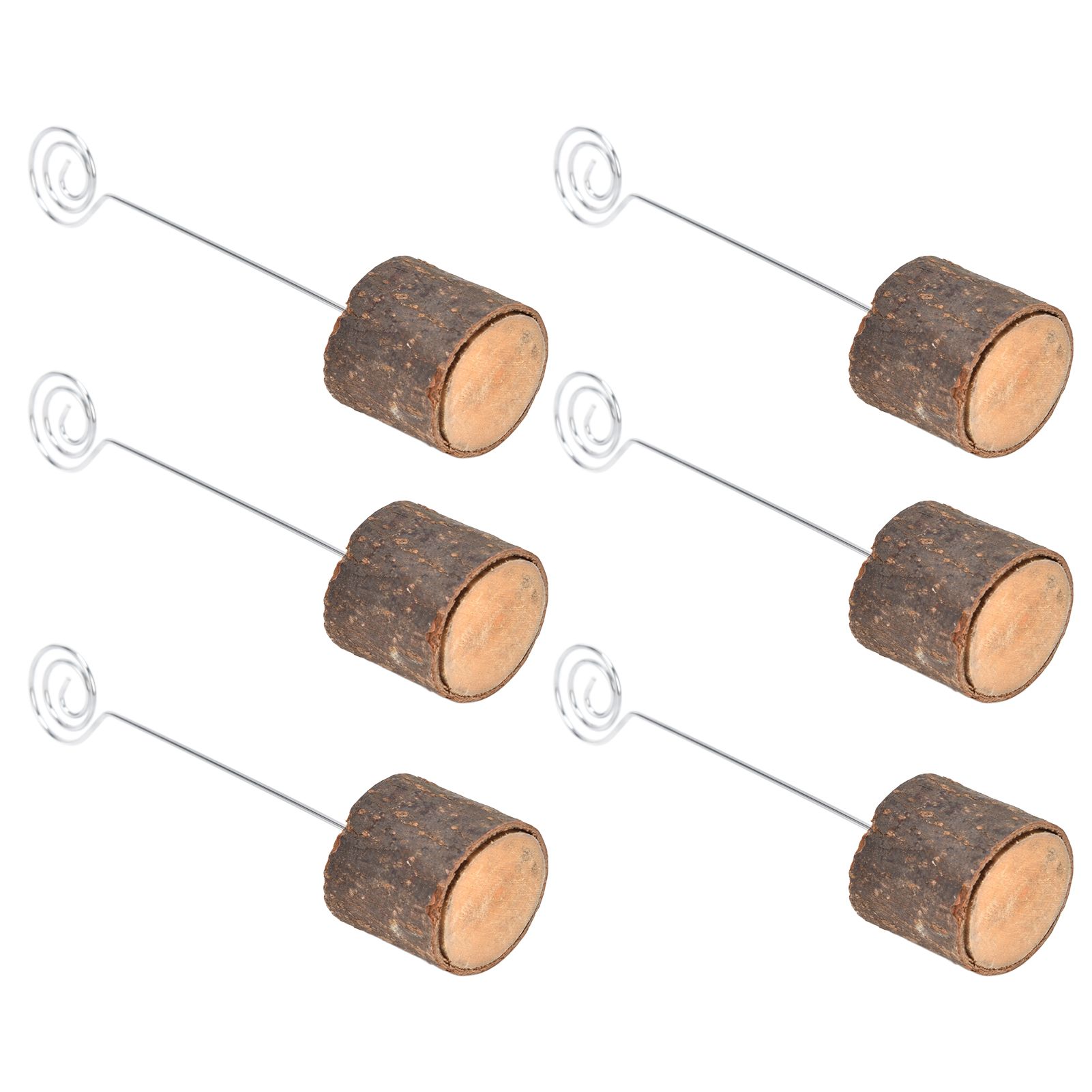 20Pcs Premium Wood Place Card Holders with Swirl Wire Name Cards Photo Holders for Wedding Birthday Festival - Image 6
