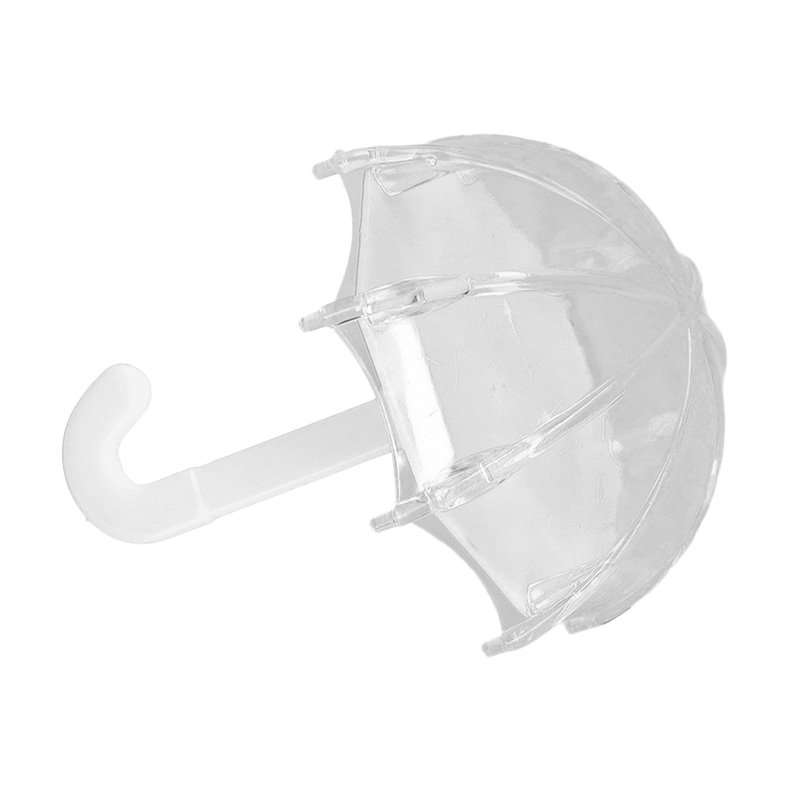 12pcs Umbrella Shaped Candy Box Portable Cute Exquisite Plastic Packaging Gift Box for Birthday PartyWhite - Image 2