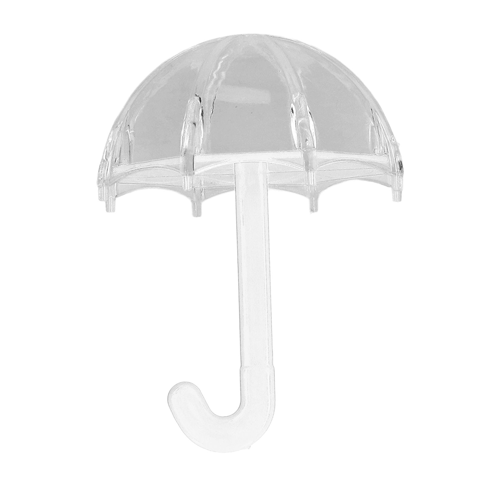 12pcs Umbrella Shaped Candy Box Portable Cute Exquisite Plastic Packaging Gift Box for Birthday PartyWhite - Image 4