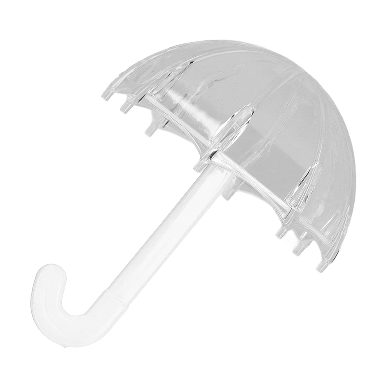 12pcs Umbrella Shaped Candy Box Portable Cute Exquisite Plastic Packaging Gift Box for Birthday PartyWhite - Image 5