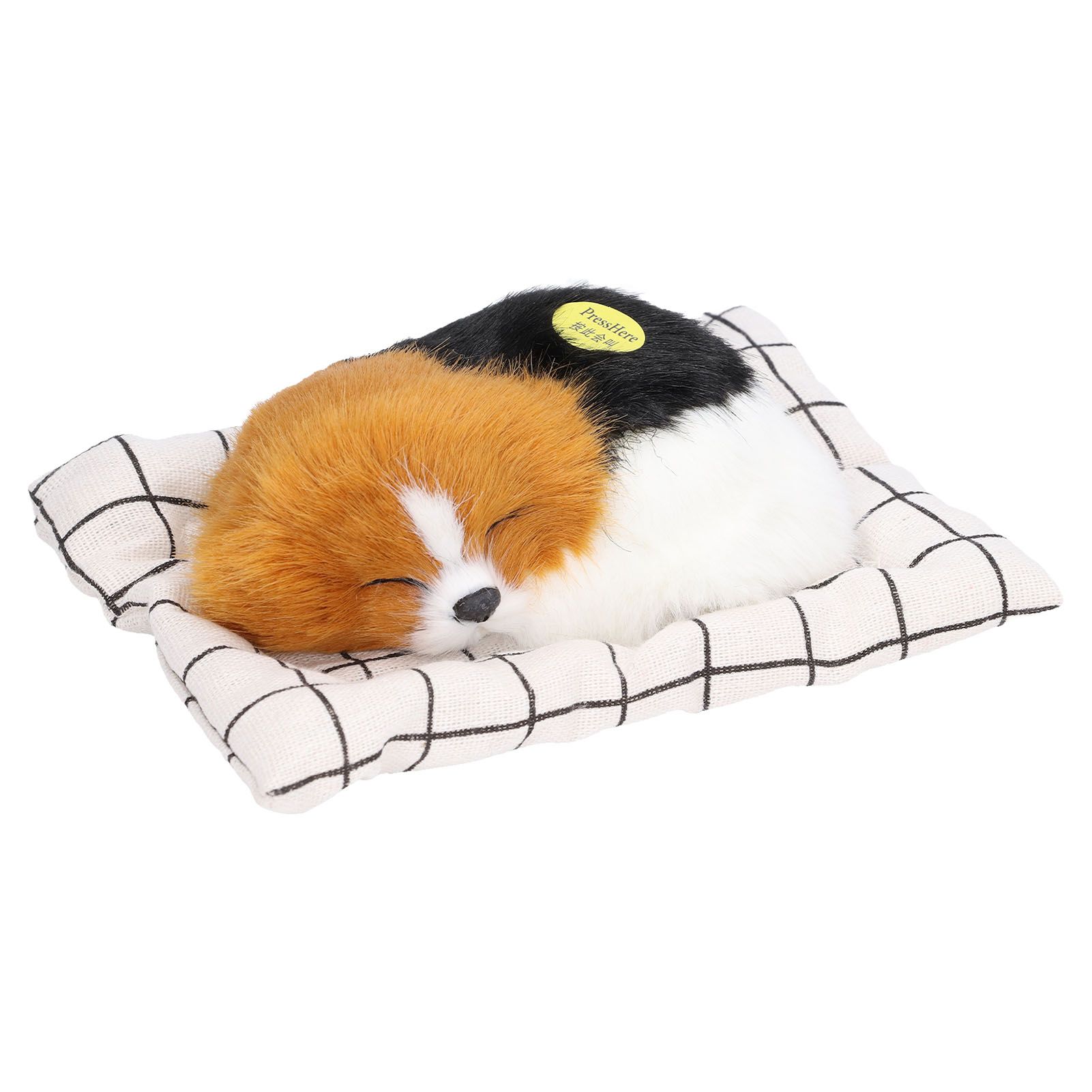 Make Sound Sleeping Dog Toy with Cloth Cushion Simulation Plush Dog Toy Small Dog Doll OrnamentsMigru - Image 1