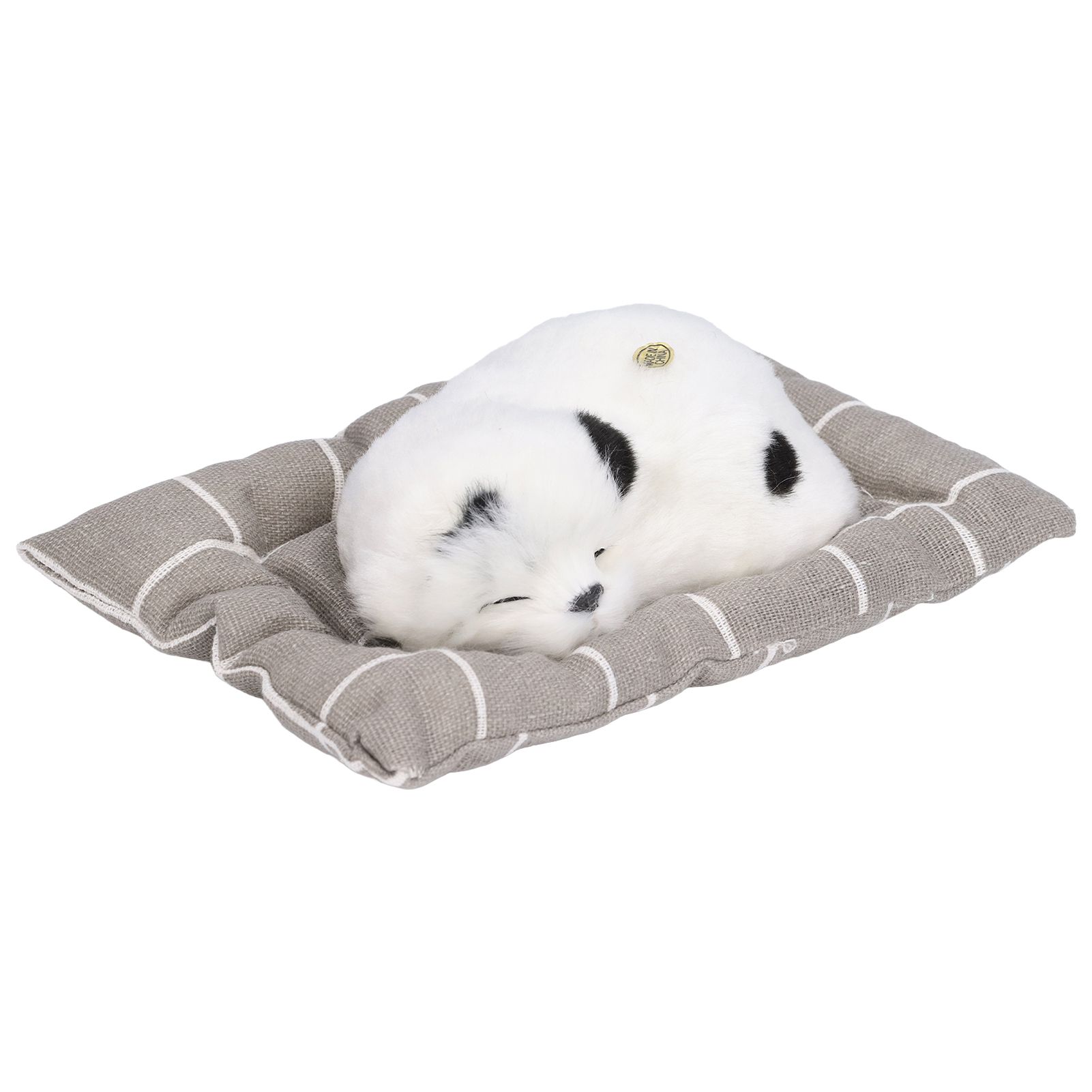 Make Sound Sleeping Dog Toy with Cloth Cushion Simulation Plush Dog Toy Small Dog Doll OrnamentsDalmatian - Image 1