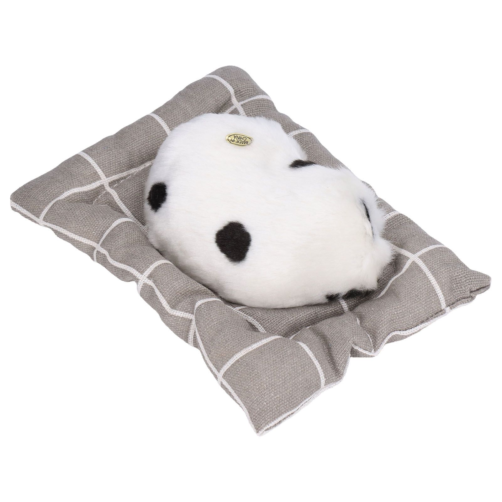 Make Sound Sleeping Dog Toy with Cloth Cushion Simulation Plush Dog Toy Small Dog Doll OrnamentsDalmatian - Image 4