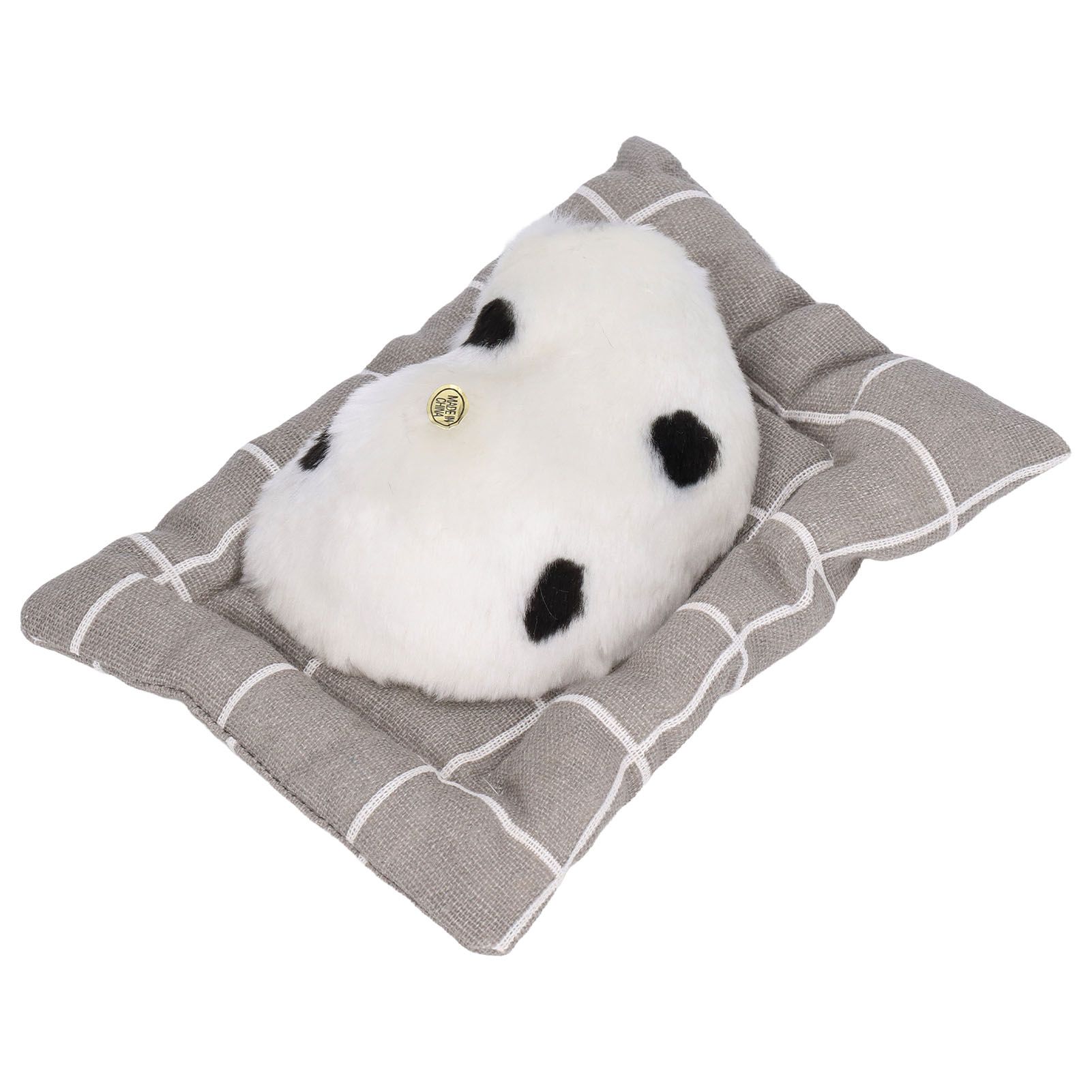 Make Sound Sleeping Dog Toy with Cloth Cushion Simulation Plush Dog Toy Small Dog Doll OrnamentsDalmatian - Image 5