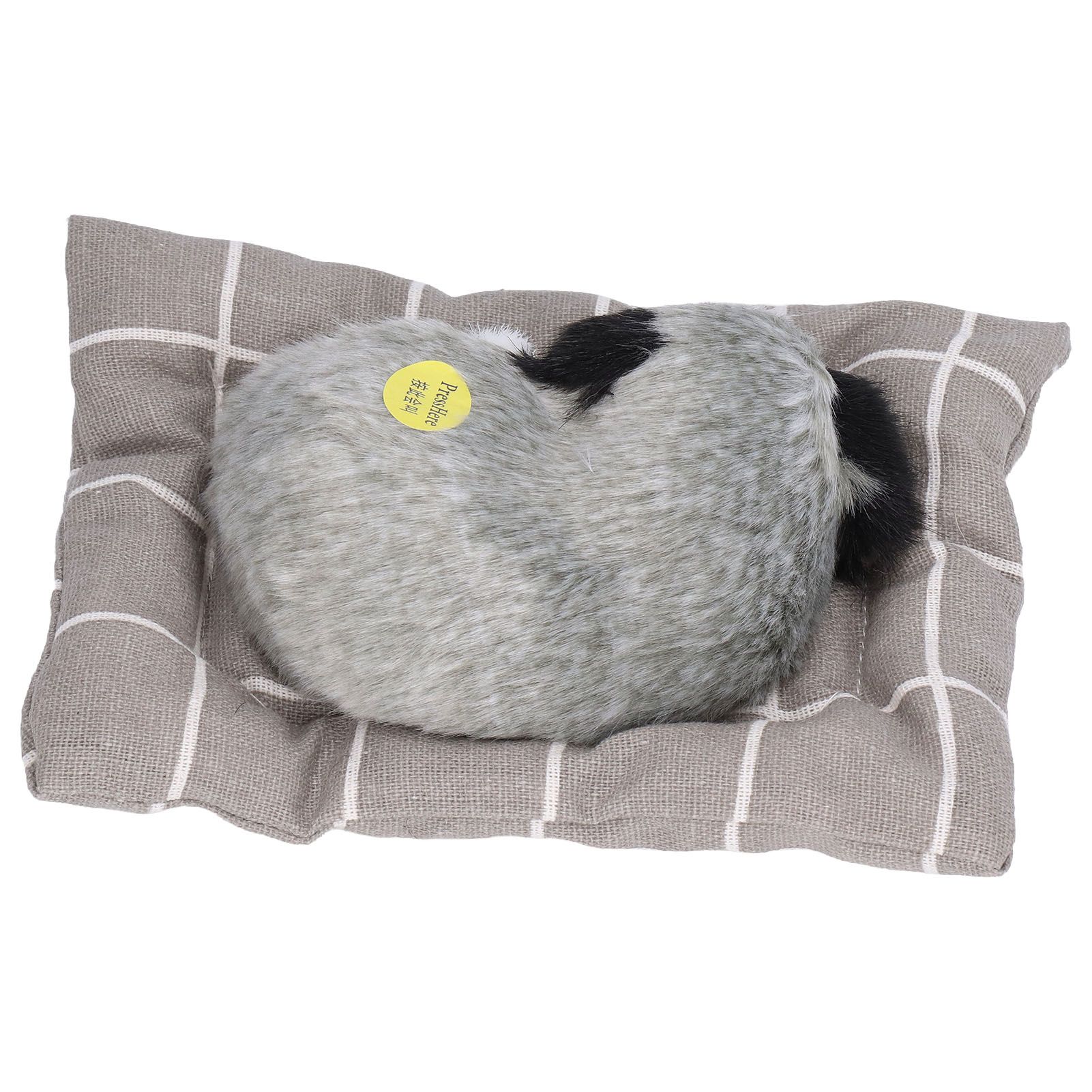 Make Sound Sleeping Dog Toy with Cloth Cushion Simulation Plush Dog Toy Small Dog Doll OrnamentsHusky - Image 3