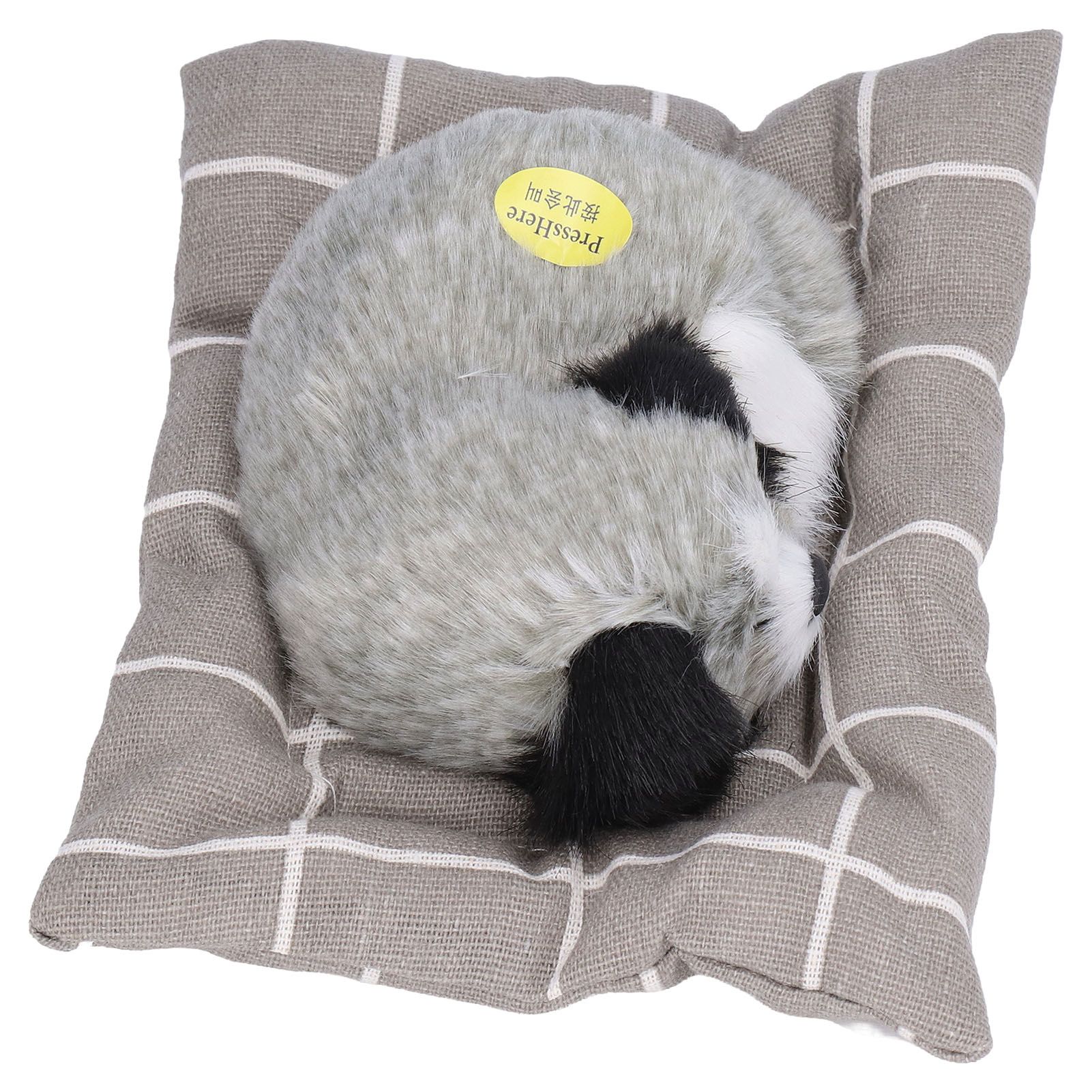 Make Sound Sleeping Dog Toy with Cloth Cushion Simulation Plush Dog Toy Small Dog Doll OrnamentsHusky - Image 5