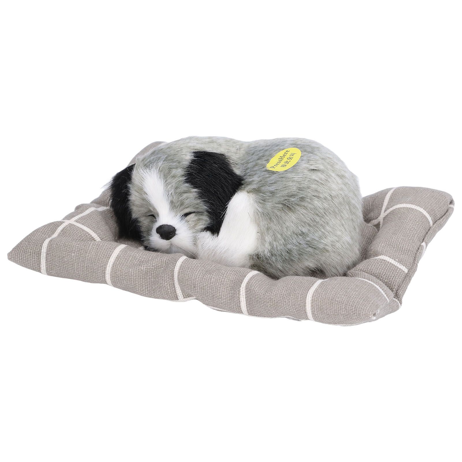 Make Sound Sleeping Dog Toy with Cloth Cushion Simulation Plush Dog Toy Small Dog Doll OrnamentsHusky - Image 6