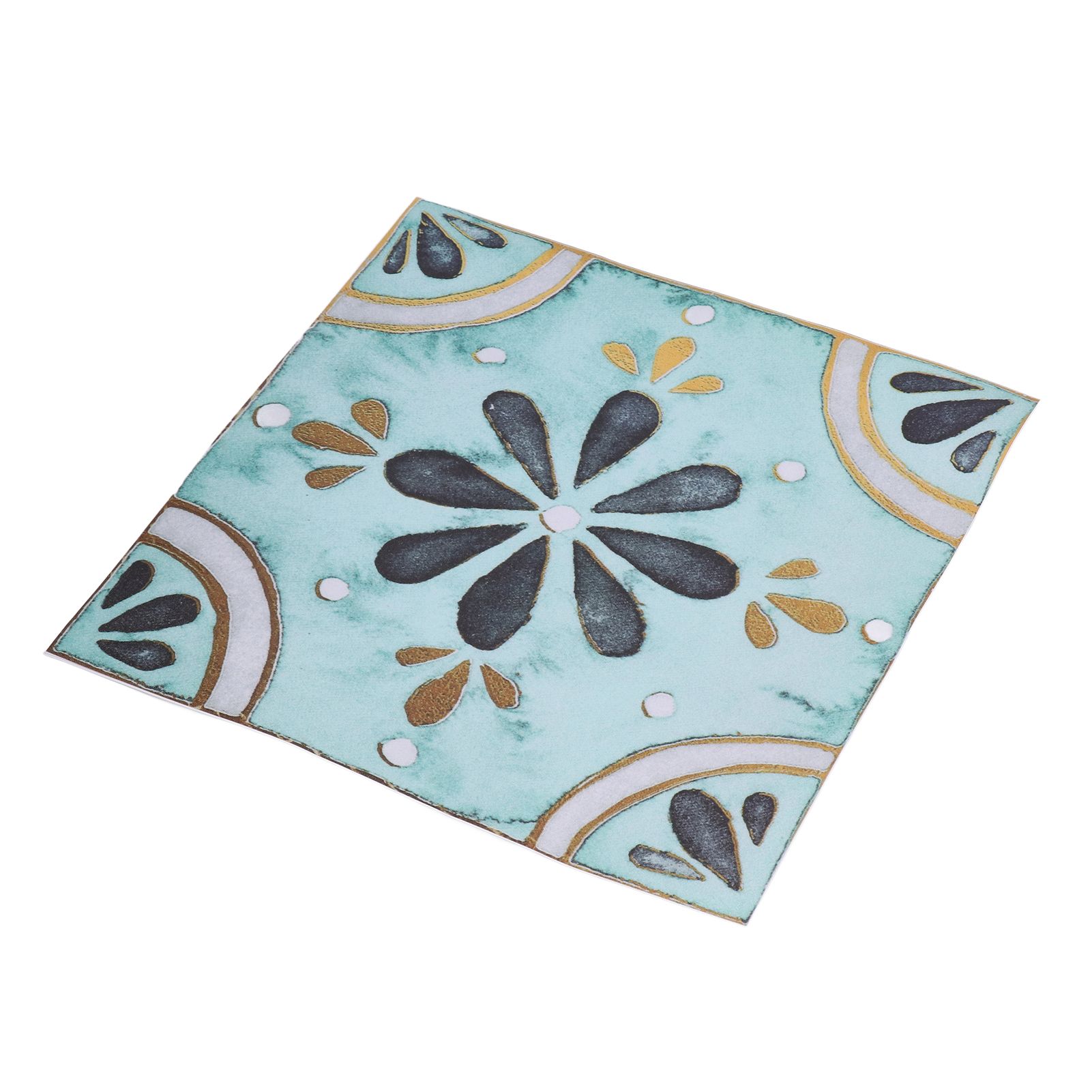 4Pcs/Set Antique Tile Stickers Retro Style Waterproof Self Adhesive Decals for Kitchen Bathroom Decor 30x30cm - Image 4
