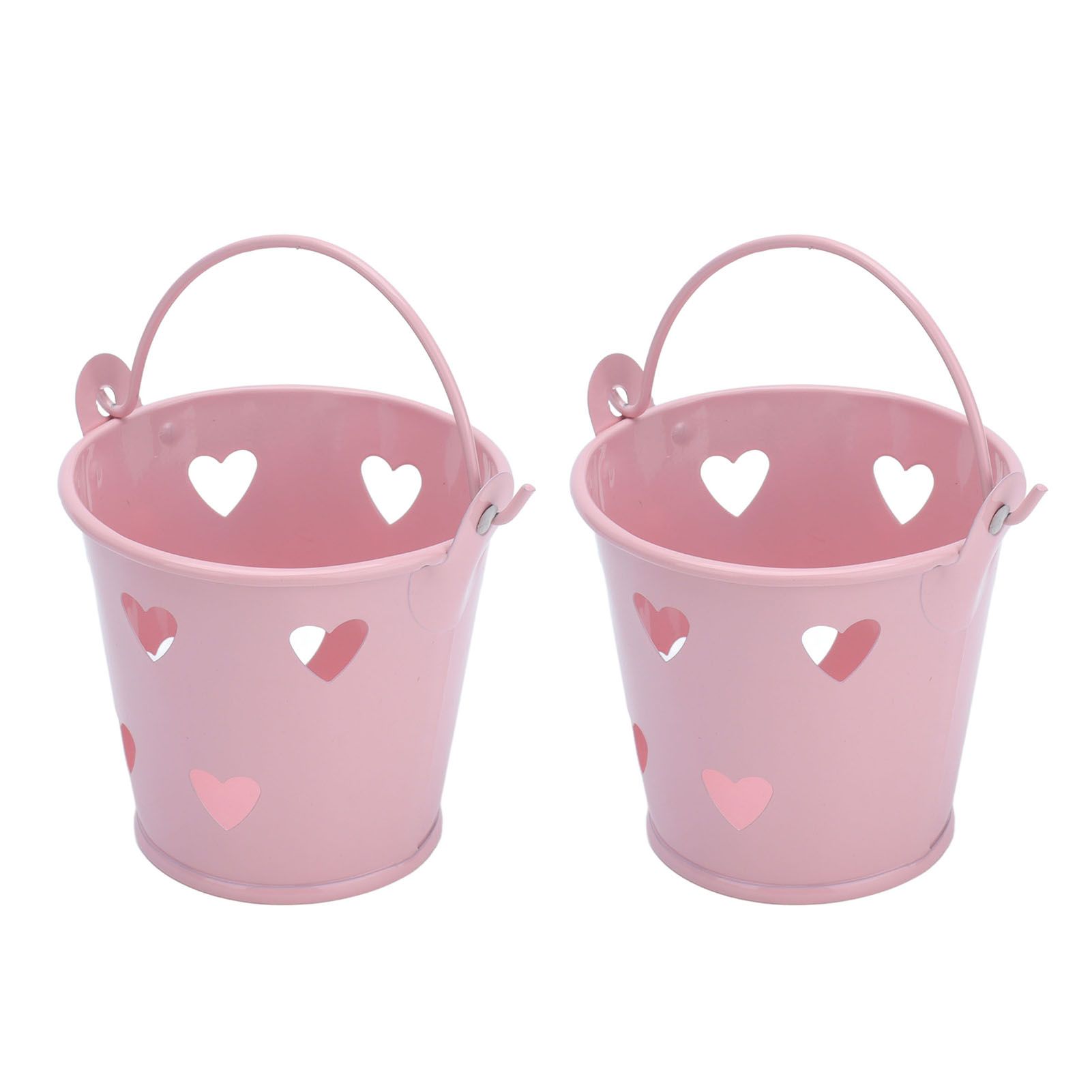 12pcs Mini Metal Bucket Hollow Heart Shaped Bucket with Handle for Candies Outdoor Flower Cosmetics - Image 6