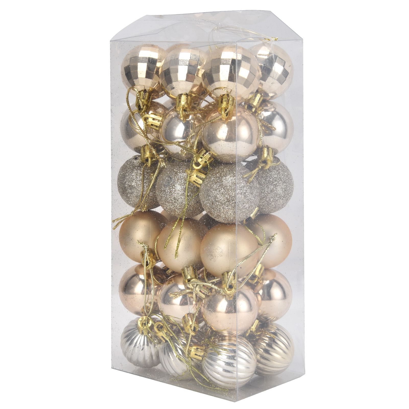 36Pcs Christmas Tree Ball Ornaments Shatterproof Hanging Decorations Xmas Pendant for Festival Holiday PartyGold - Image 8