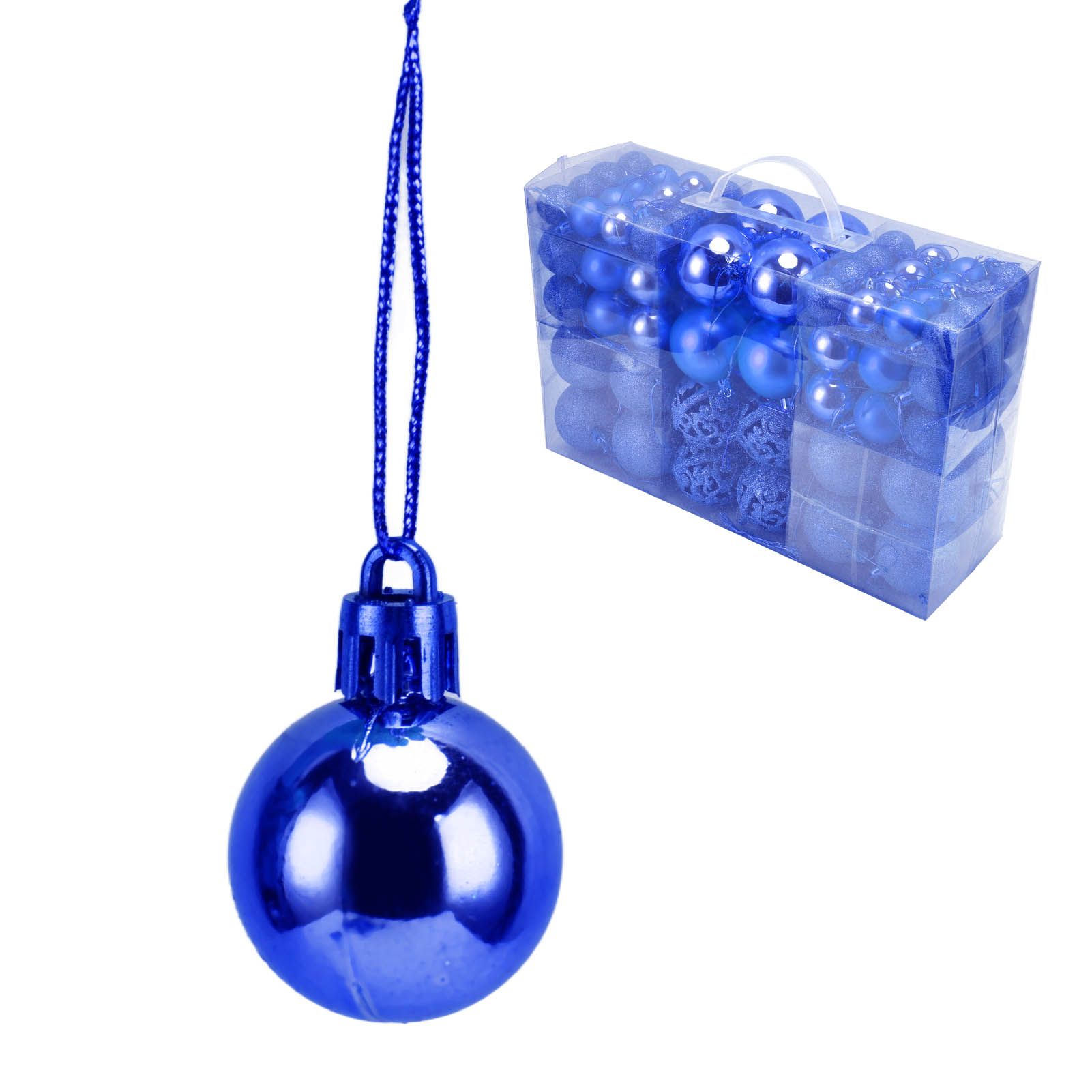 100pcs Christmas Ball Ornaments Shatterproof Hanging Balls for Christmas Tree Party DecorationBlue - Image 6