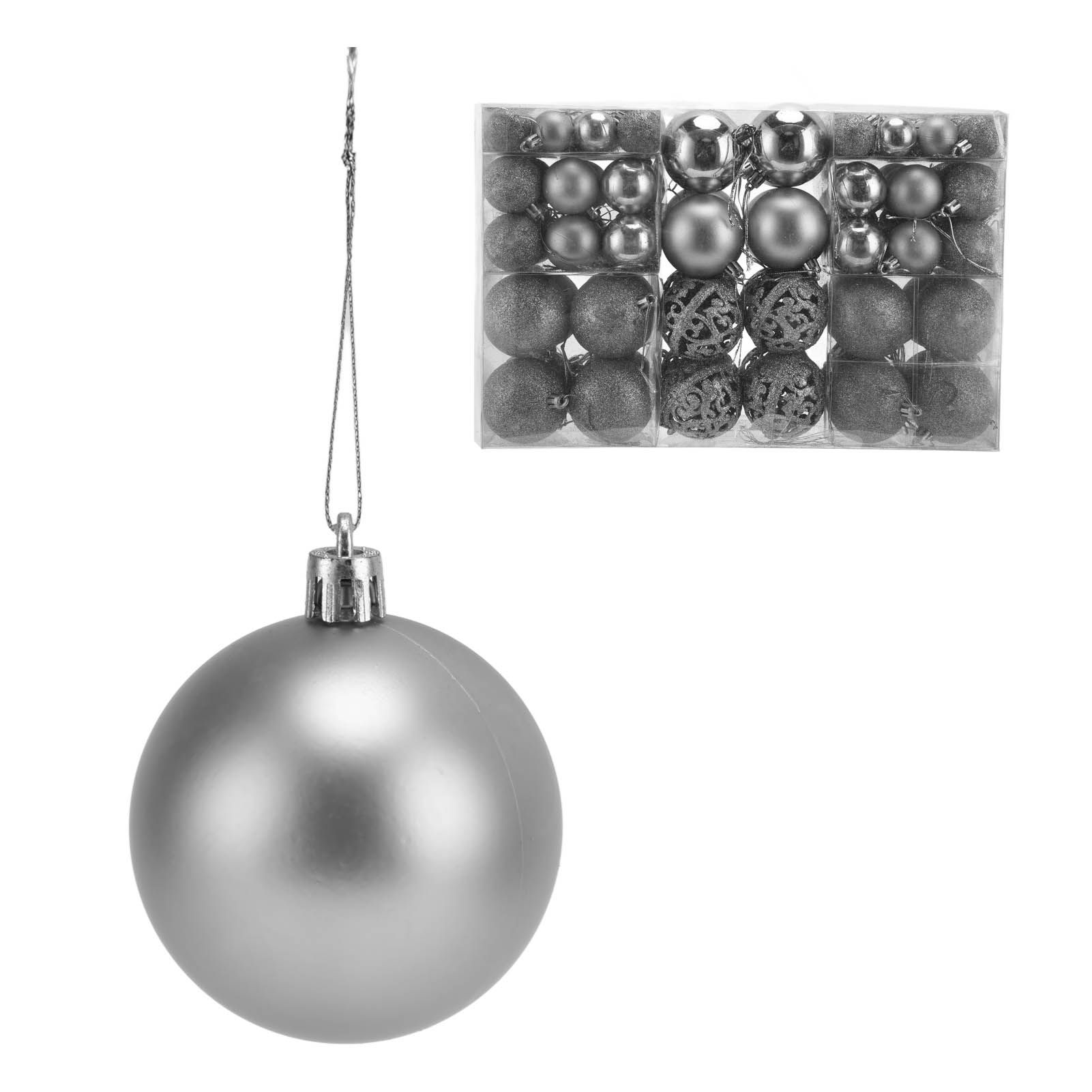 100pcs Christmas Ball Ornaments Shatterproof Hanging Balls for Christmas Tree Party DecorationSilver - Image 5