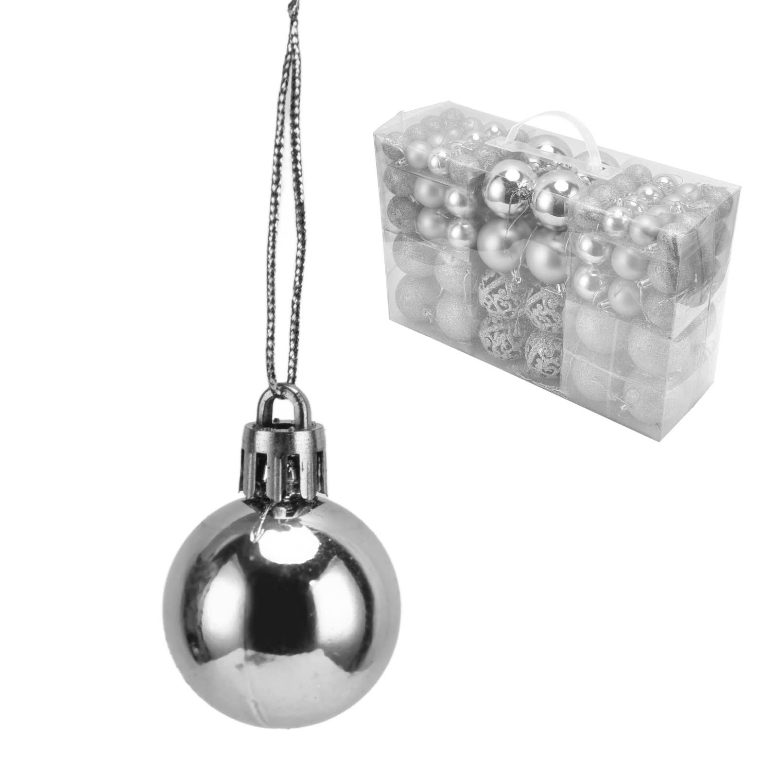 100pcs Christmas Ball Ornaments Shatterproof Hanging Balls for Christmas Tree Party DecorationSilver - Image 6