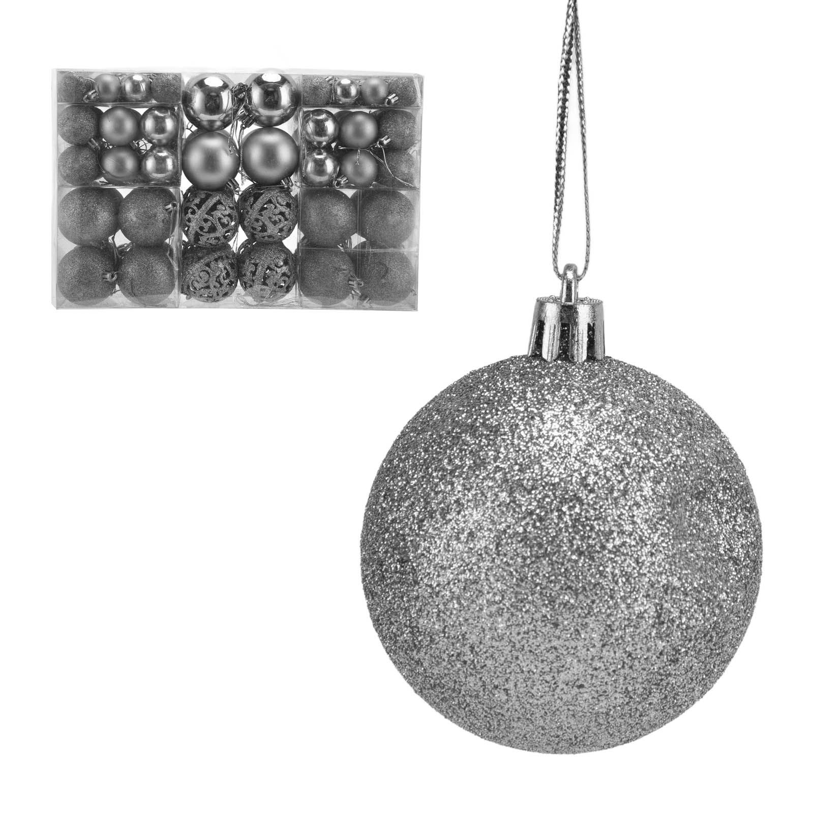 100pcs Christmas Ball Ornaments Shatterproof Hanging Balls for Christmas Tree Party DecorationSilver - Image 7