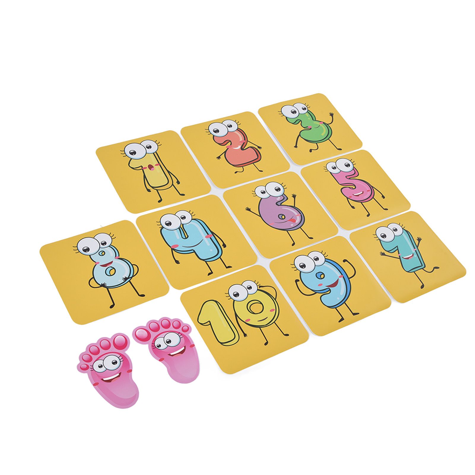 12PCS/Set Game Floor Sticker DIY Kids Game Ground Sticker Cartoon Number Sticker for Nursery - Image 2