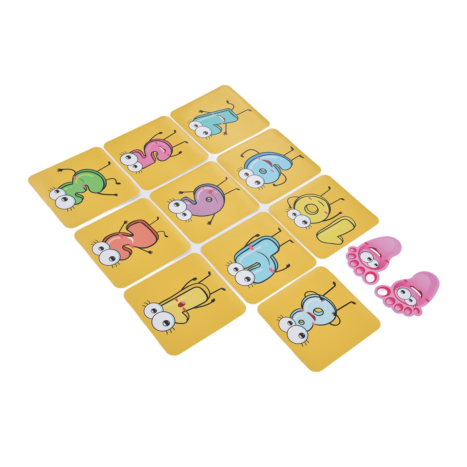 12PCS/Set Game Floor Sticker DIY Kids Game Ground Sticker Cartoon Number Sticker for Nursery - Image 3