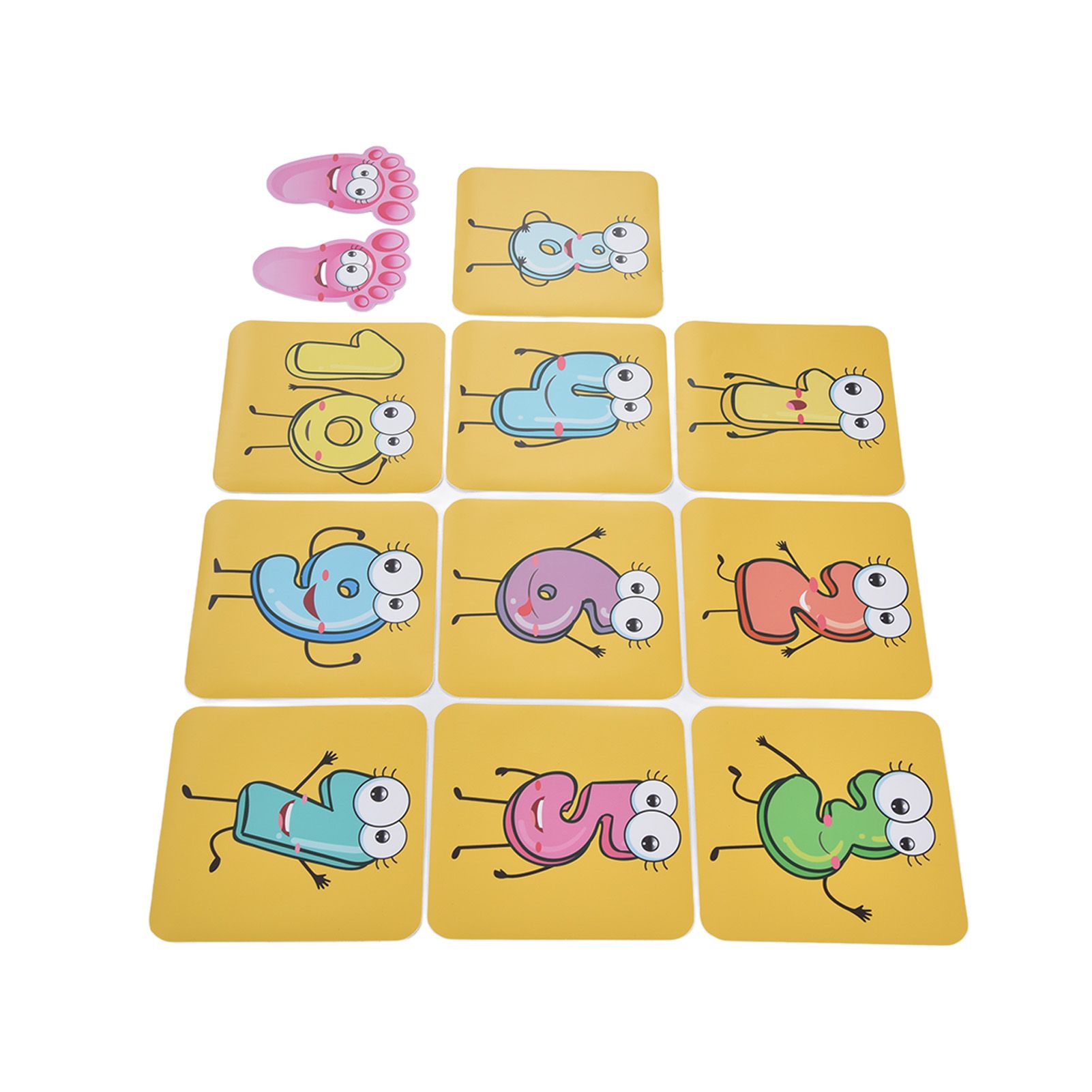 12PCS/Set Game Floor Sticker DIY Kids Game Ground Sticker Cartoon Number Sticker for Nursery - Image 4