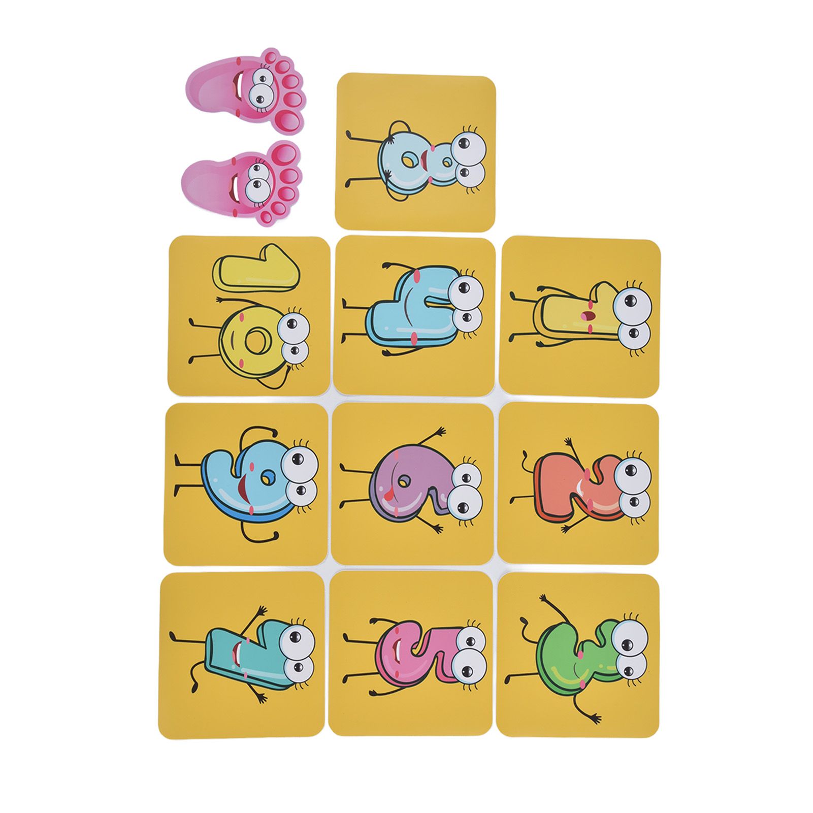 12PCS/Set Game Floor Sticker DIY Kids Game Ground Sticker Cartoon Number Sticker for Nursery - Image 5