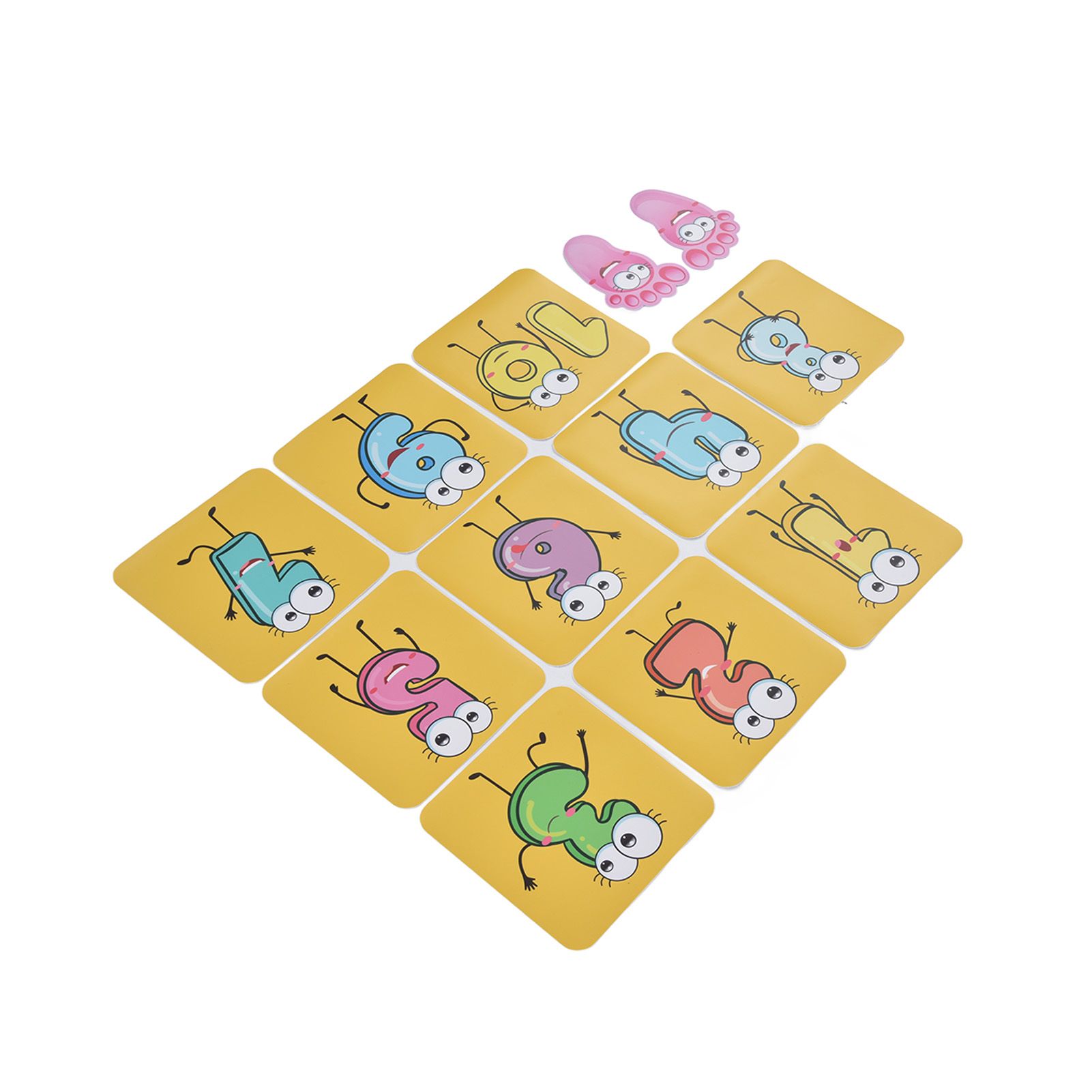 12PCS/Set Game Floor Sticker DIY Kids Game Ground Sticker Cartoon Number Sticker for Nursery - Image 6