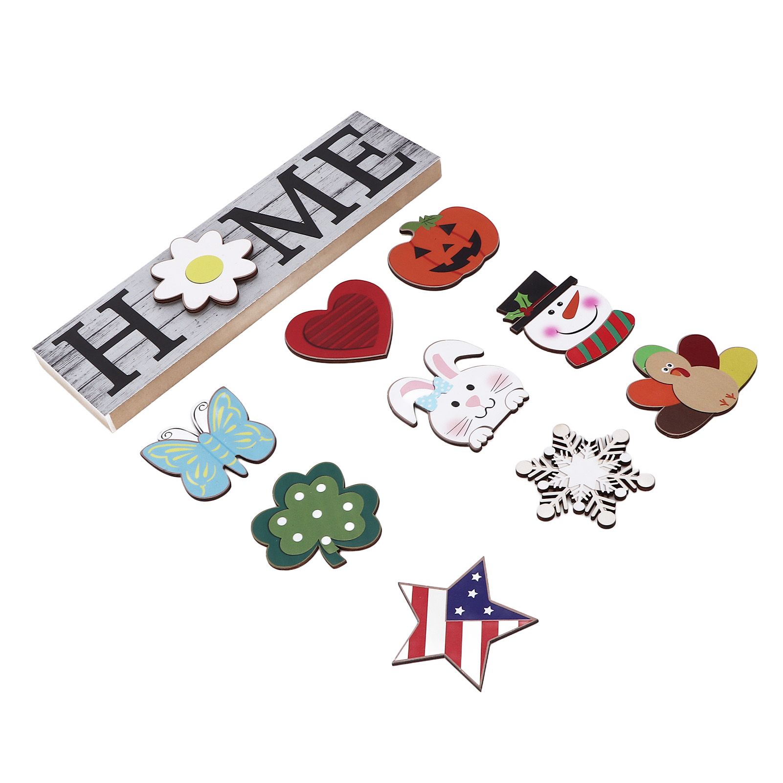 Wooden Home Sign Country Farmhouse Decoration for Home Kitchen Dining Room Fireplace - Image 2