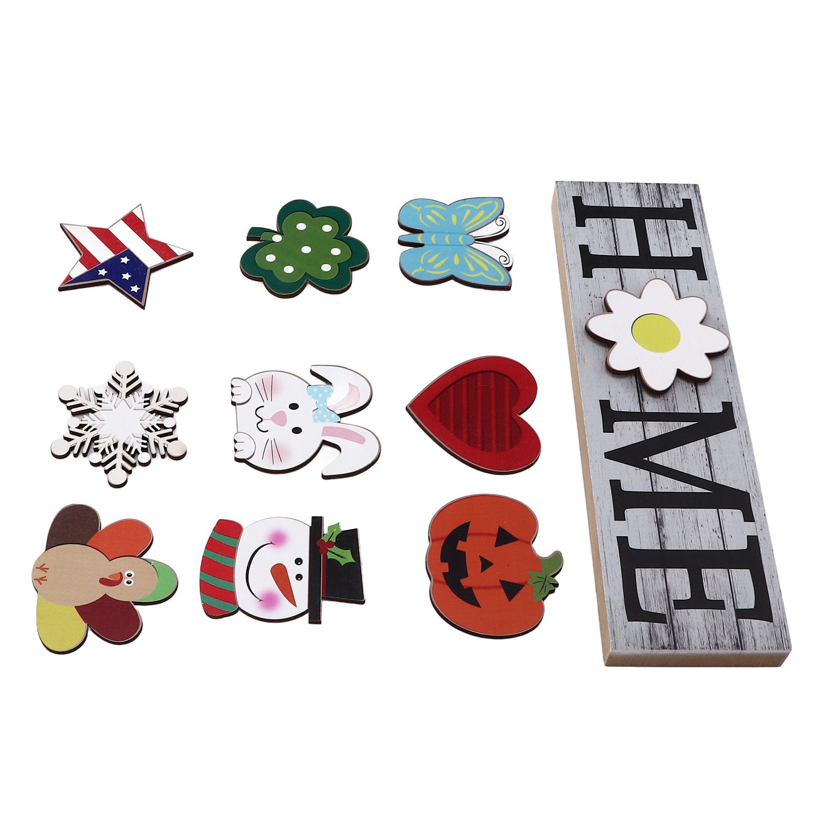 Wooden Home Sign Country Farmhouse Decoration for Home Kitchen Dining Room Fireplace - Image 3