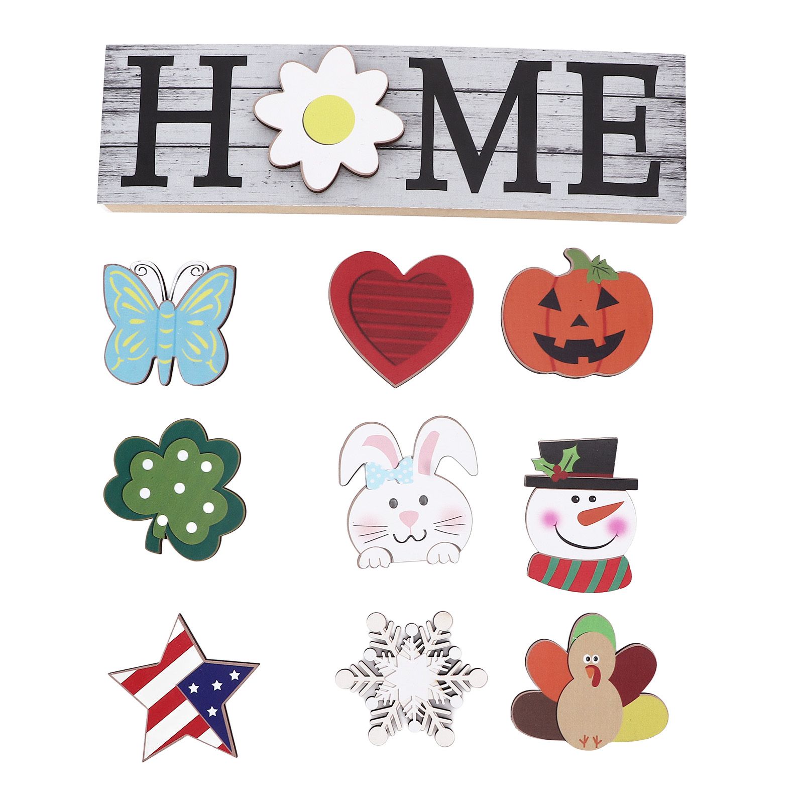 Wooden Home Sign Country Farmhouse Decoration for Home Kitchen Dining Room Fireplace - Image 4