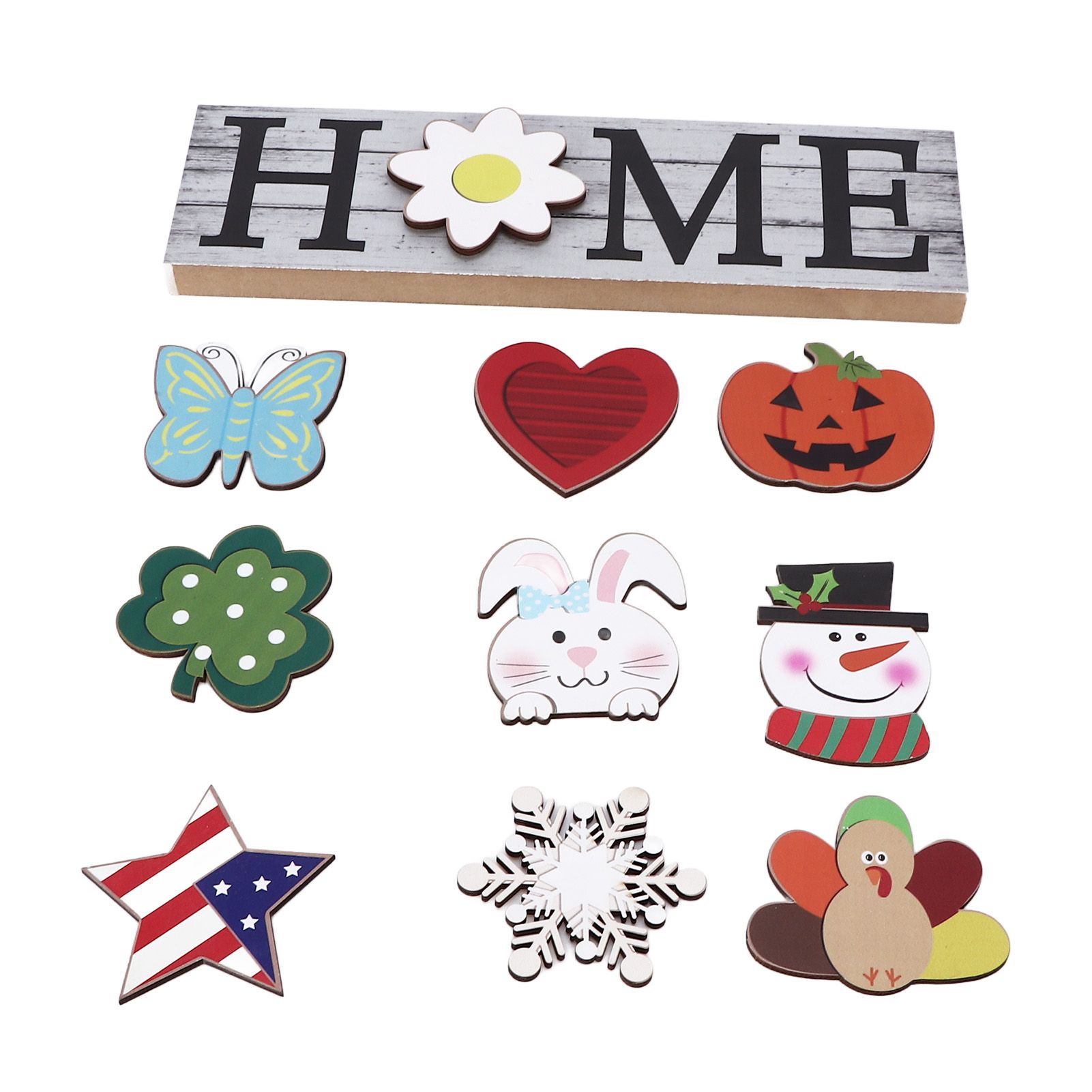 Wooden Home Sign Country Farmhouse Decoration for Home Kitchen Dining Room Fireplace - Image 5