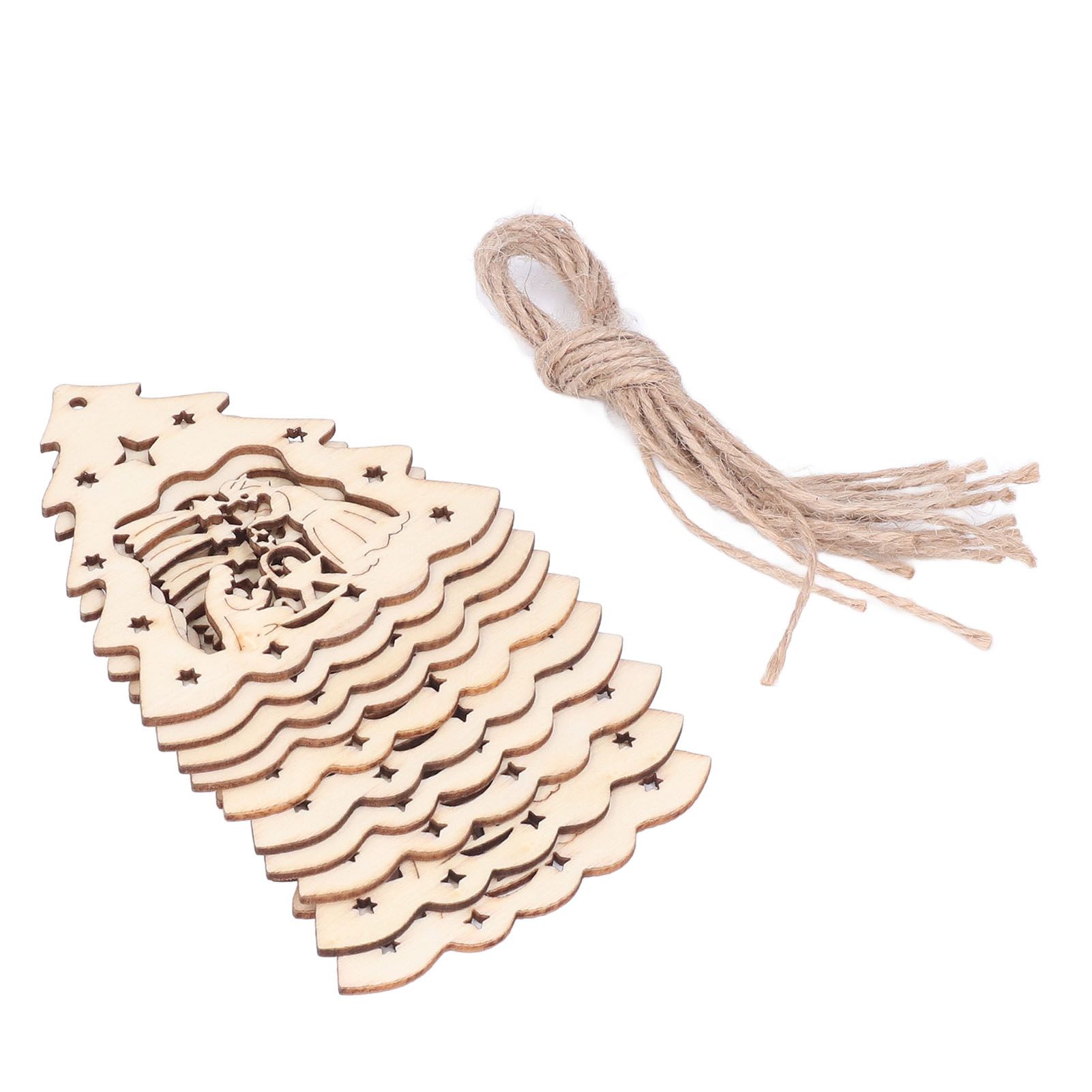 Wooden Hanging Ornaments Hollow DIY Christmas Tree Decorative Pendants Home Decoration AccessoriesJM00204 - Image 6