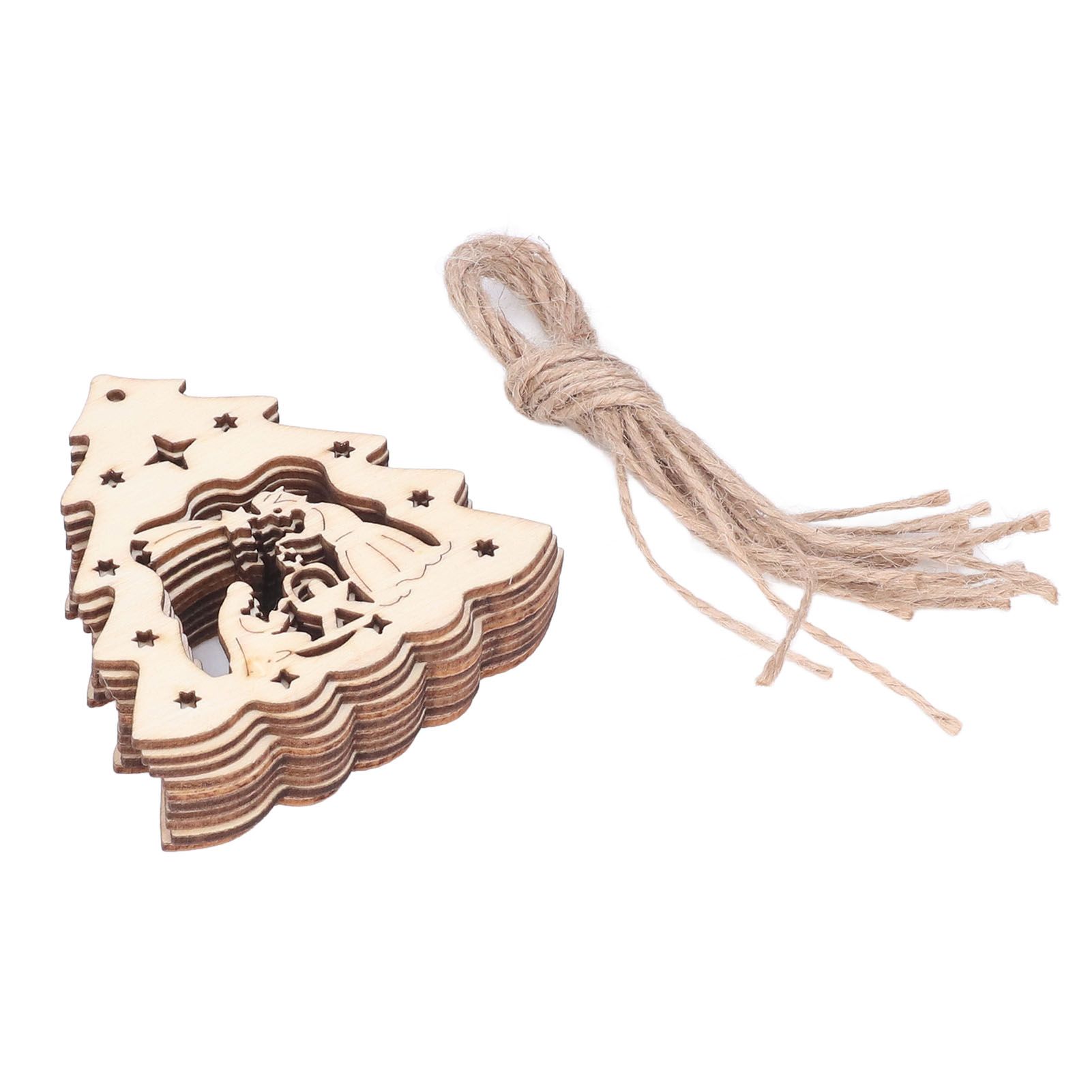 Wooden Hanging Ornaments Hollow DIY Christmas Tree Decorative Pendants Home Decoration AccessoriesJM00204 - Image 7
