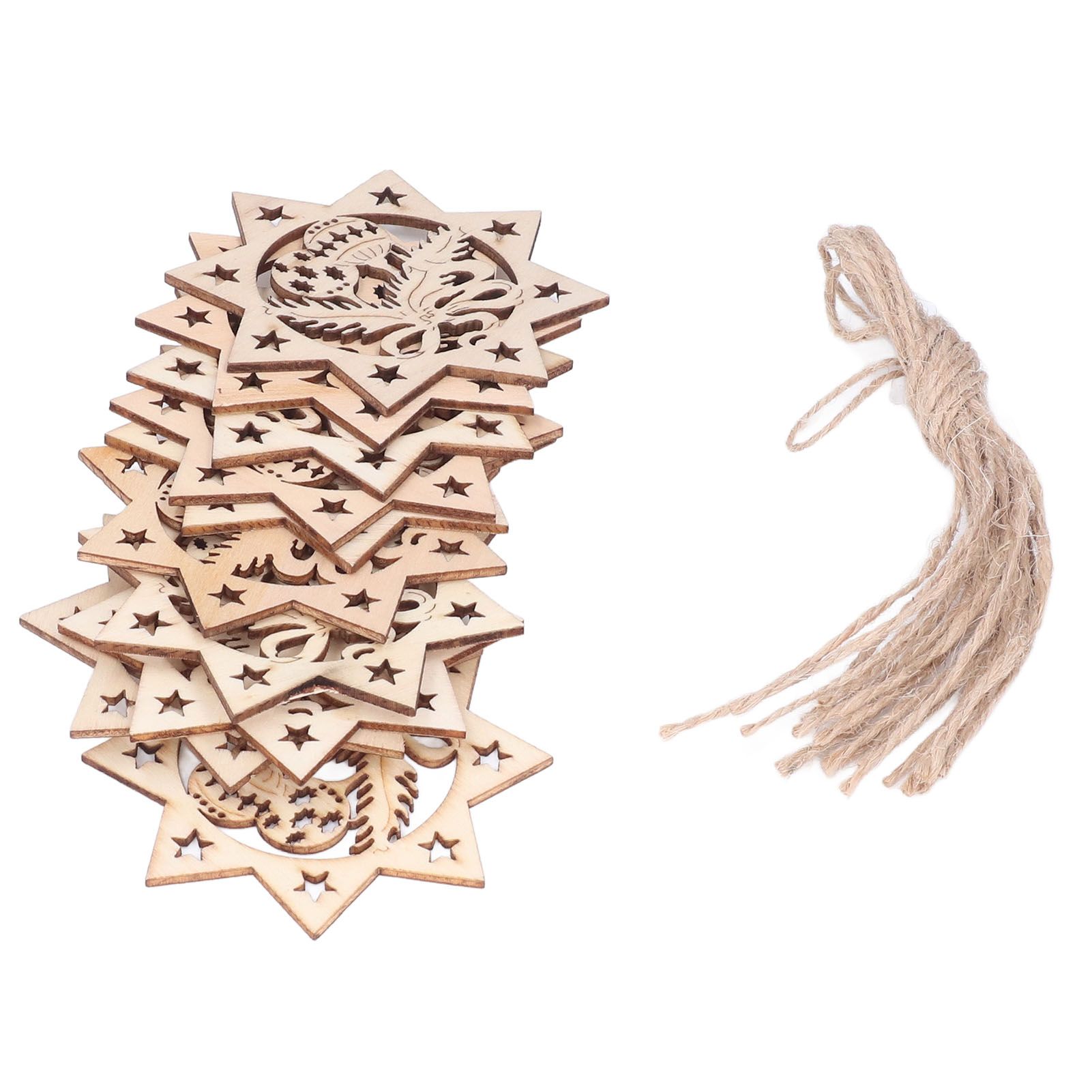 Wooden Hanging Ornaments Hollow DIY Christmas Tree Decorative Pendants Home Decoration AccessoriesJM00207 - Image 4