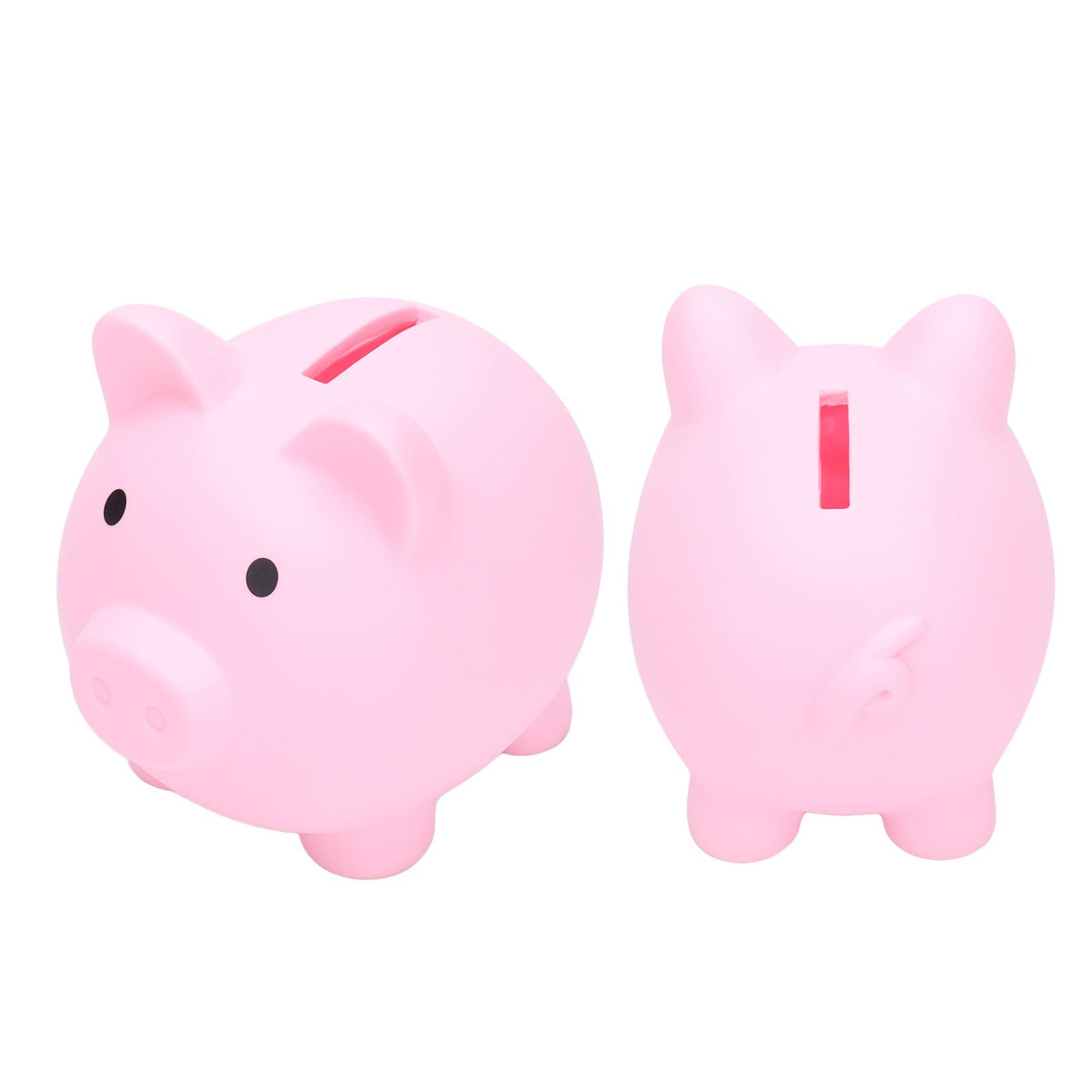 Piggy Bank Rugged Durable Vinyl Cartoon Animal Pig Coin Cash Piggy Bank Boy Girl GiftPink - Image 4