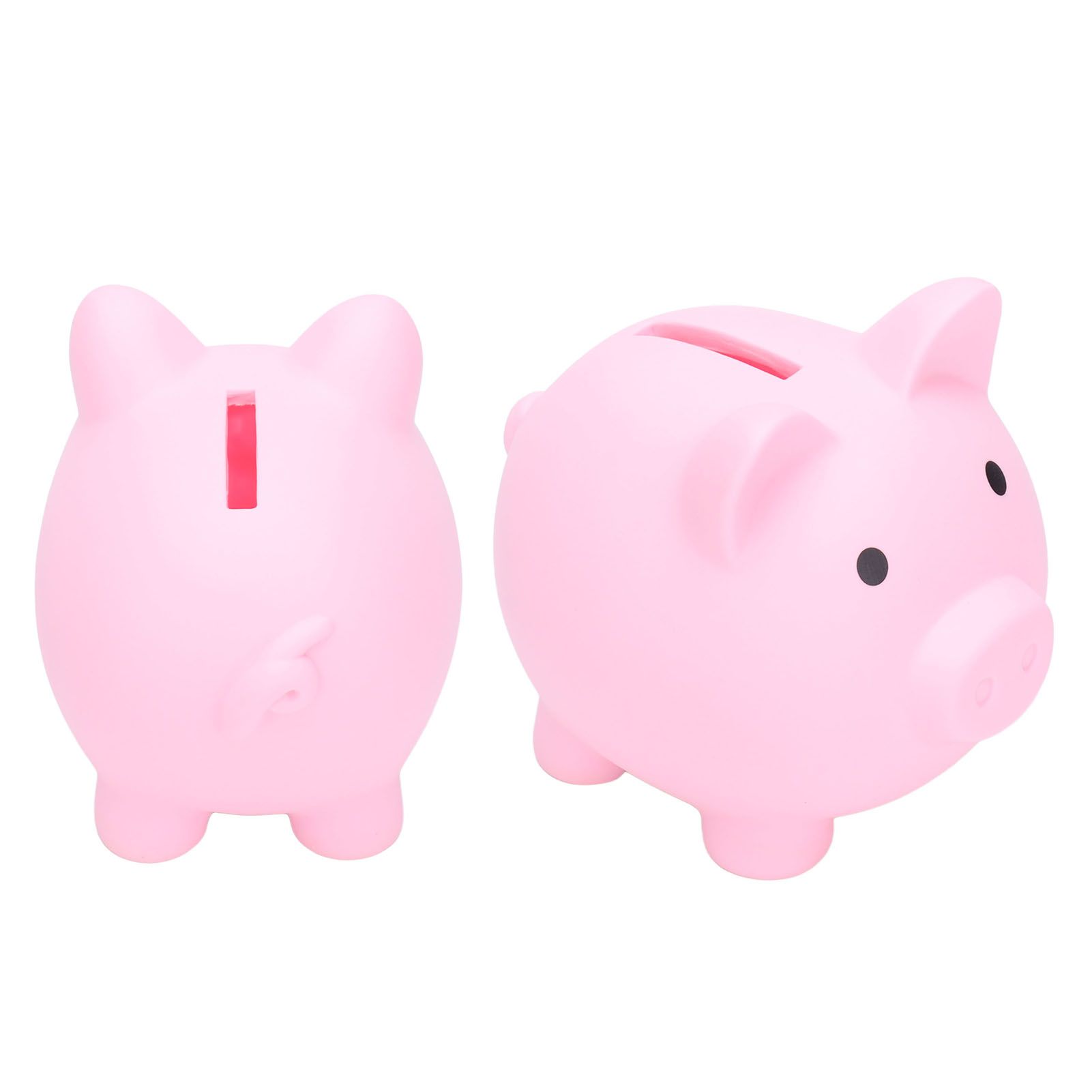 Piggy Bank Rugged Durable Vinyl Cartoon Animal Pig Coin Cash Piggy Bank Boy Girl GiftPink - Image 5
