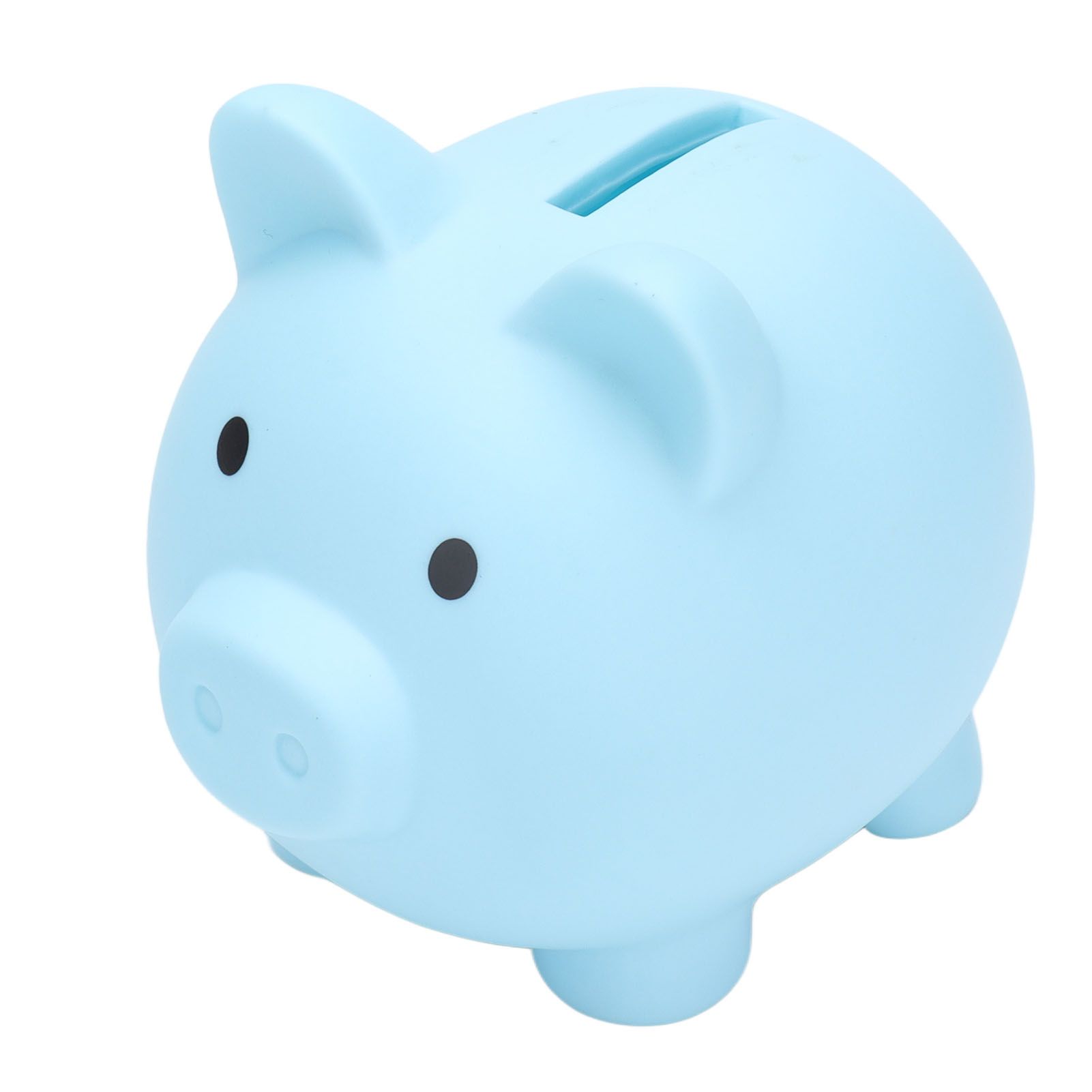 Piggy Bank Rugged Durable Vinyl Cartoon Animal Pig Coin Cash Piggy Bank Boy Girl GiftBlue - Image 1