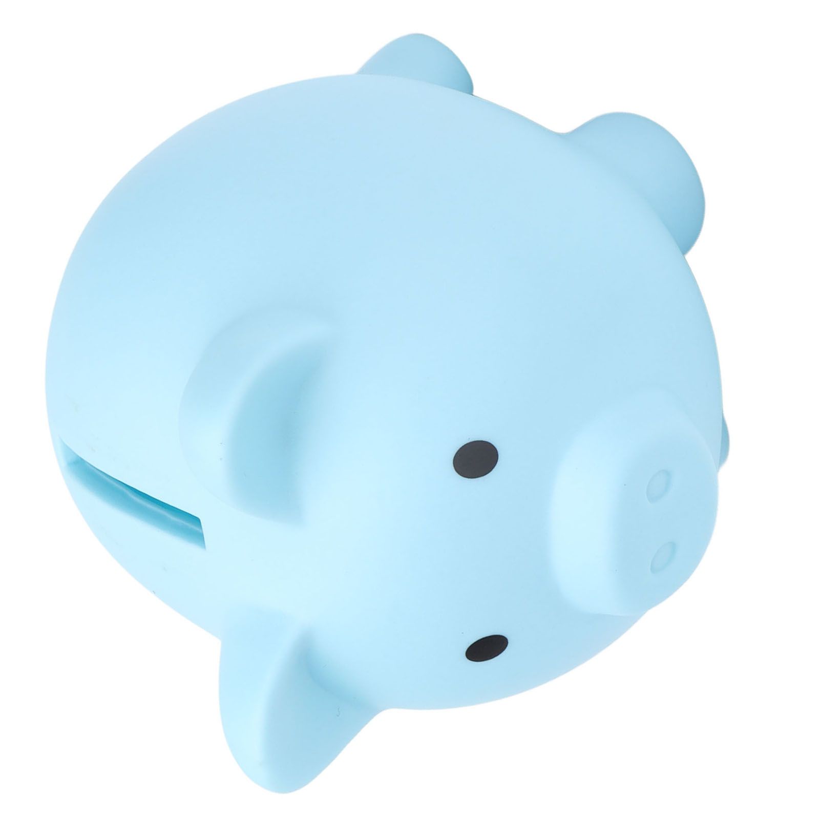 Piggy Bank Rugged Durable Vinyl Cartoon Animal Pig Coin Cash Piggy Bank Boy Girl GiftBlue - Image 2