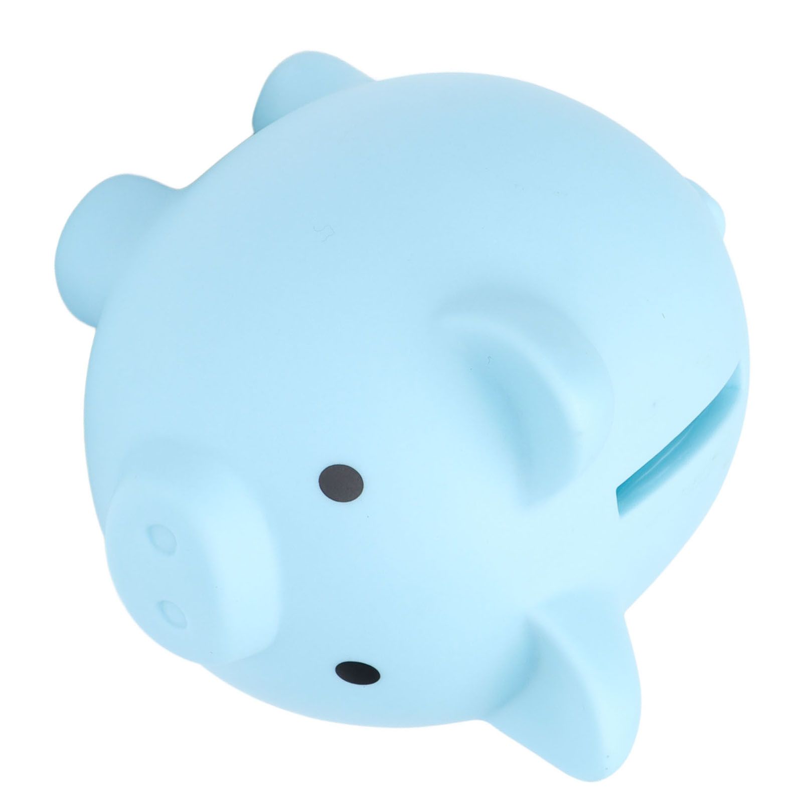 Piggy Bank Rugged Durable Vinyl Cartoon Animal Pig Coin Cash Piggy Bank Boy Girl GiftBlue - Image 3