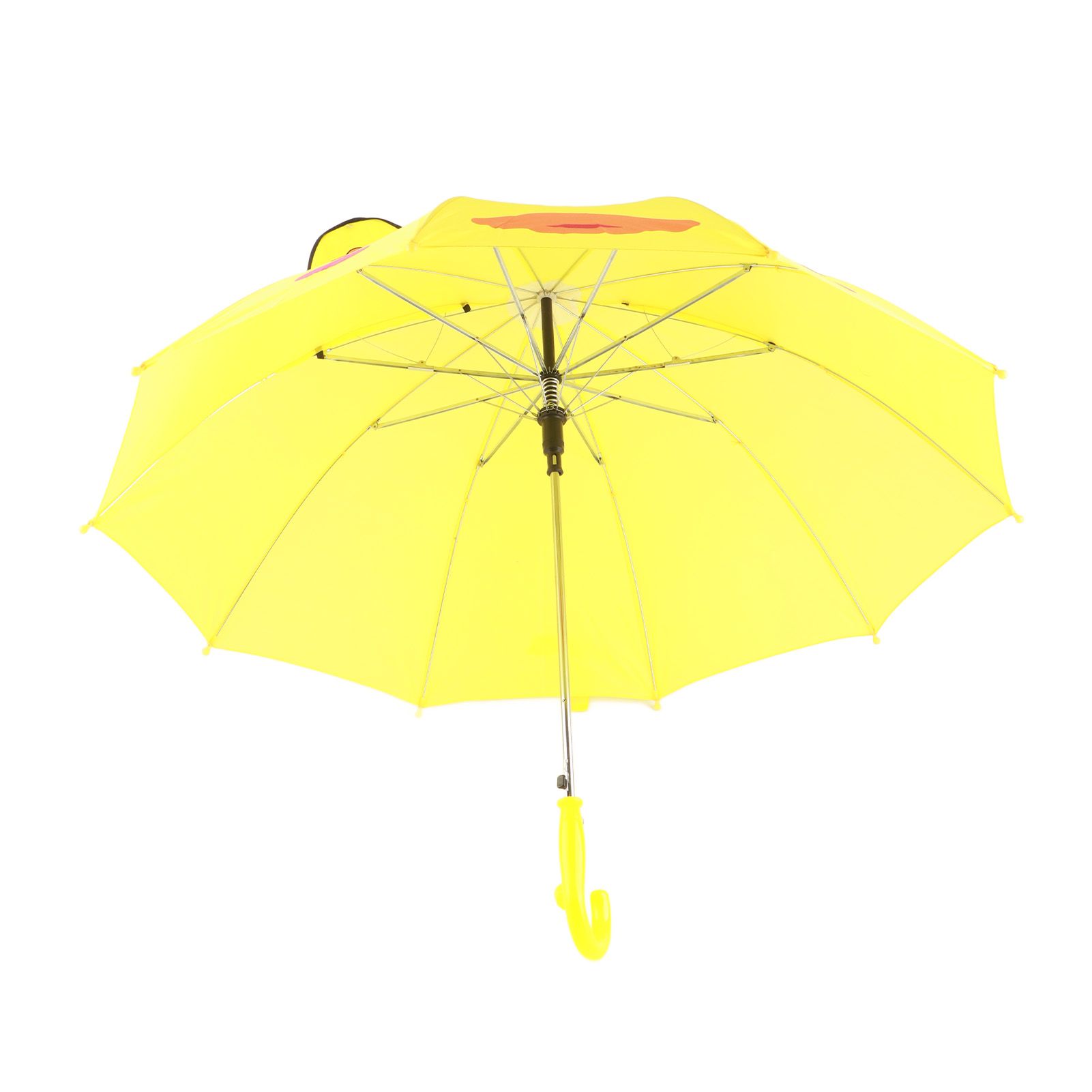 Kid Umbrella Lovely Cartoon Animal Easy Operation Light Weight Girls Umbrella for Raining Clear DayYellow - Image 2