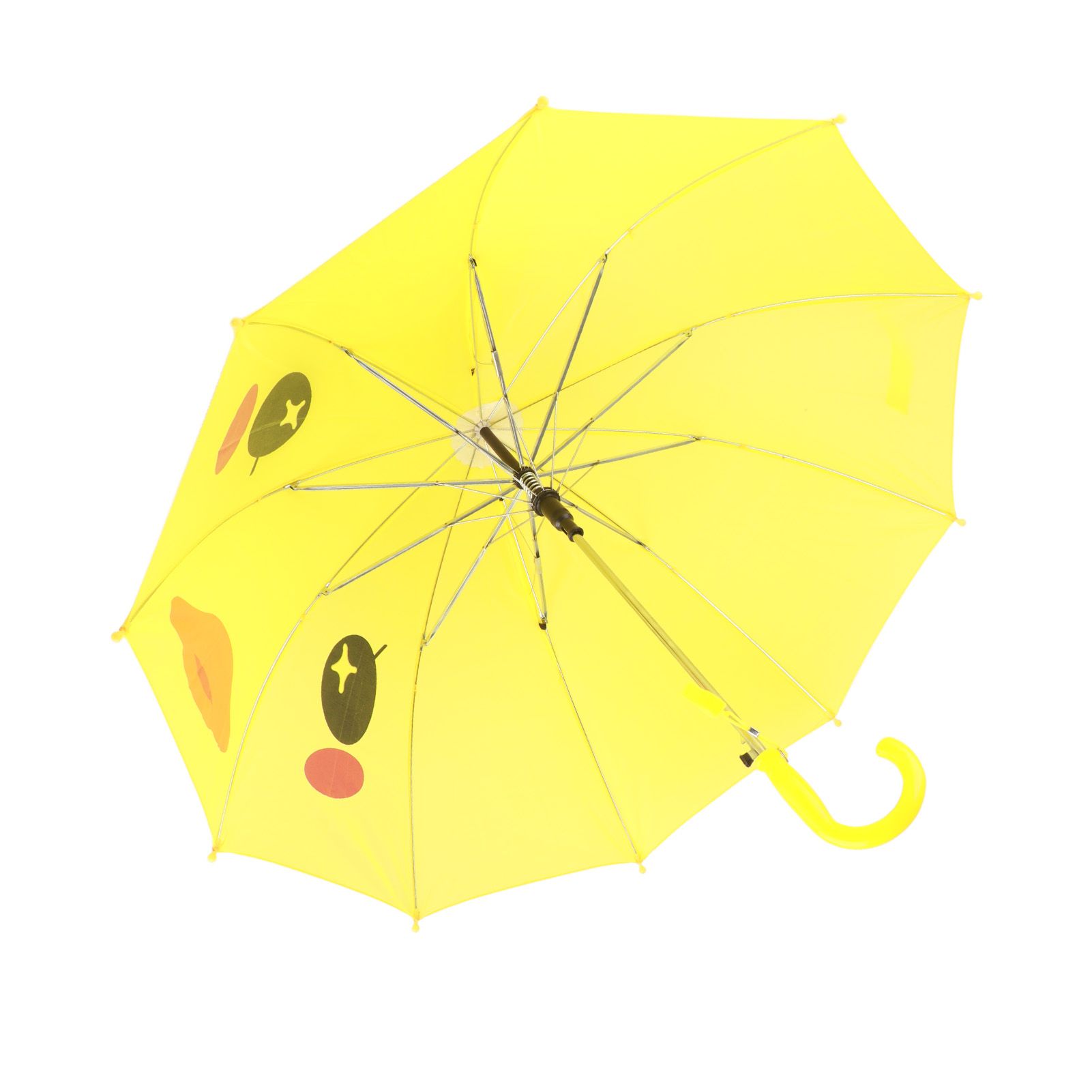 Kid Umbrella Lovely Cartoon Animal Easy Operation Light Weight Girls Umbrella for Raining Clear DayYellow - Image 6