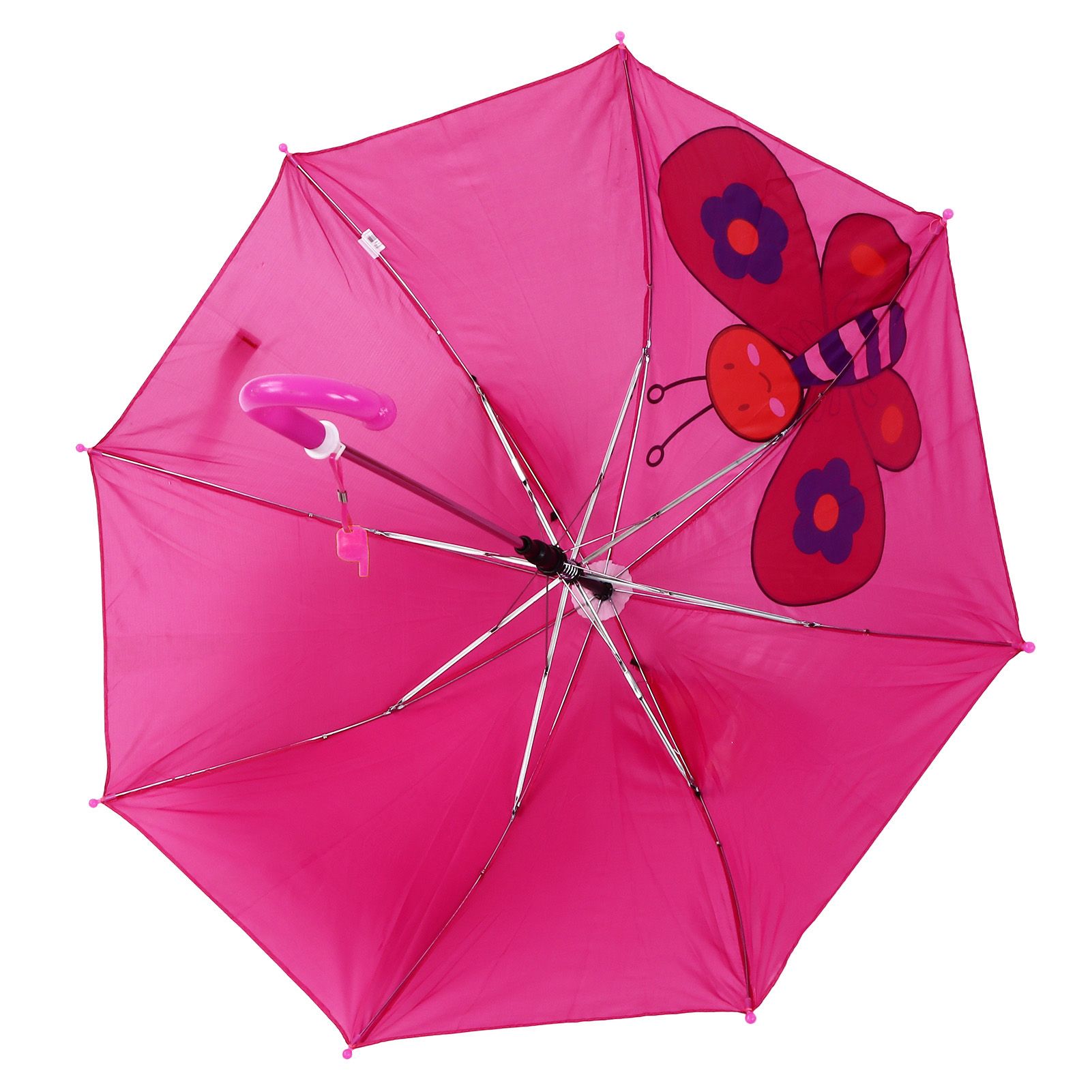 Kid Umbrella Lovely Cartoon Animal Easy Operation Light Weight Girls Umbrella for Raining Clear DayRose Red - Image 4