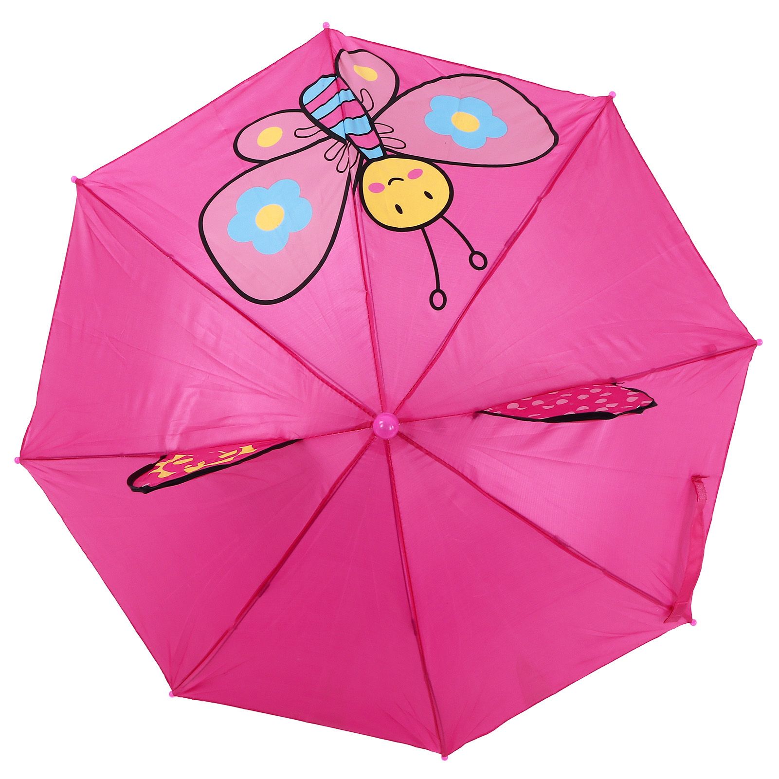 Kid Umbrella Lovely Cartoon Animal Easy Operation Light Weight Girls Umbrella for Raining Clear DayRose Red - Image 8
