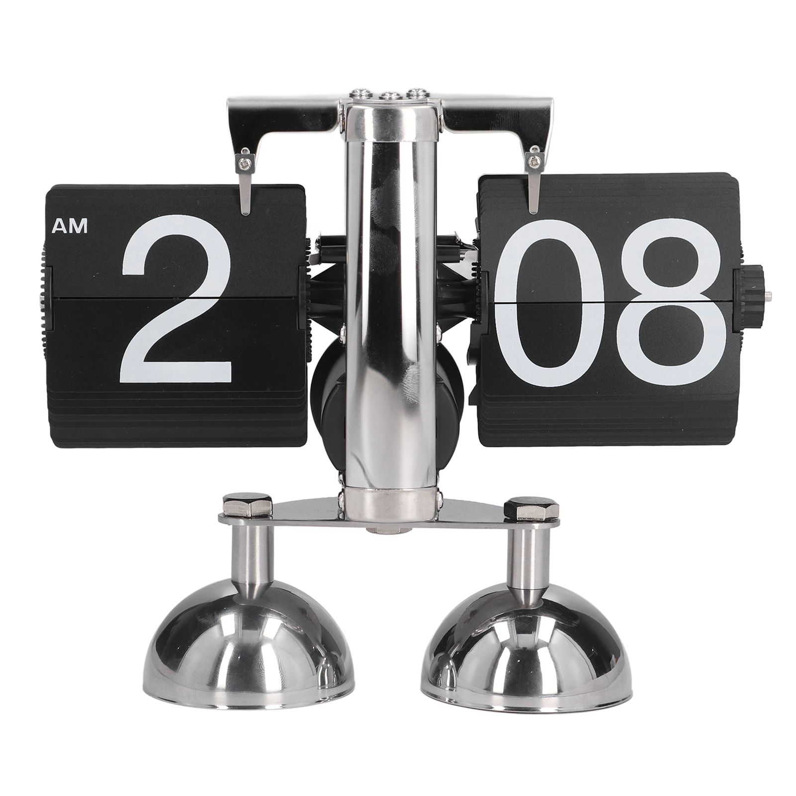 Flip Clock Quartz Movement High Accuracy Retro Style Stainless Steel Simple Operation Quartz Clock - Image 1
